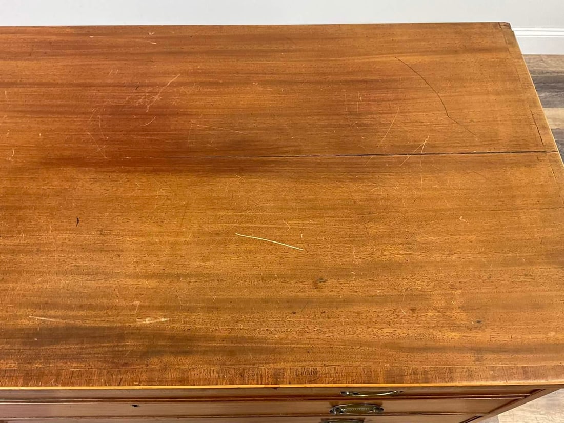 Antique Early 1800 Georgian English Secretaire Cabinet, Walnut - 5