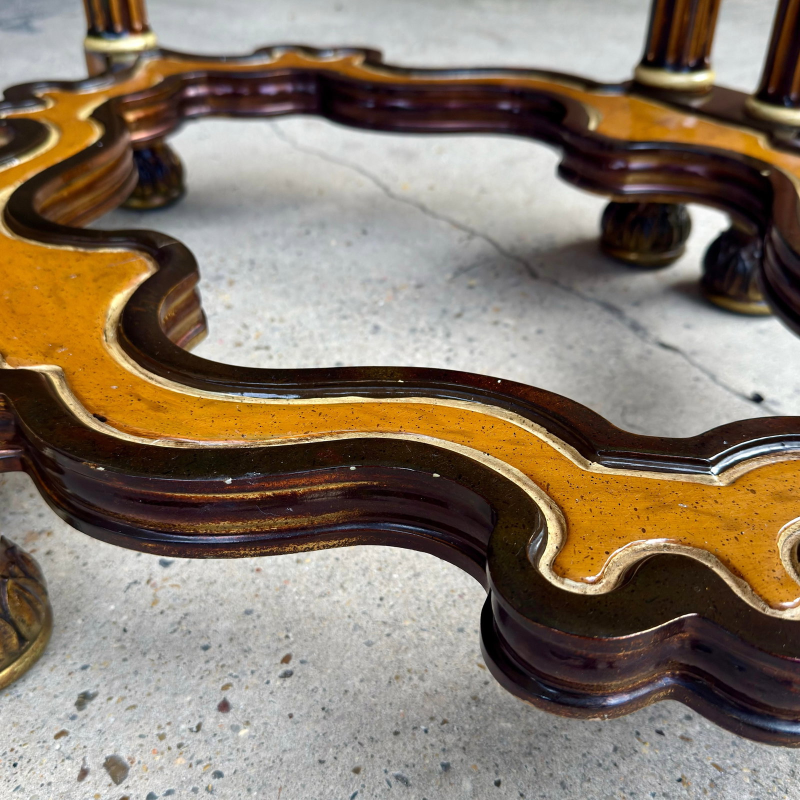 1970s Neoclassical Column Coffee Table Base | Hollywood Regency Maximalist Pedestal - 10