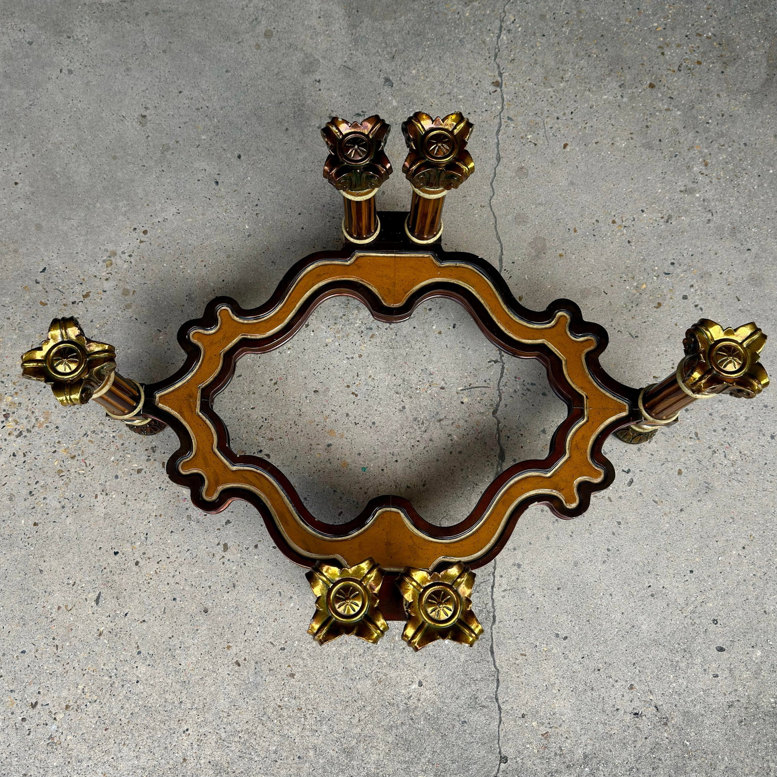 1970s Neoclassical Column Coffee Table Base | Hollywood Regency Maximalist Pedestal - 2