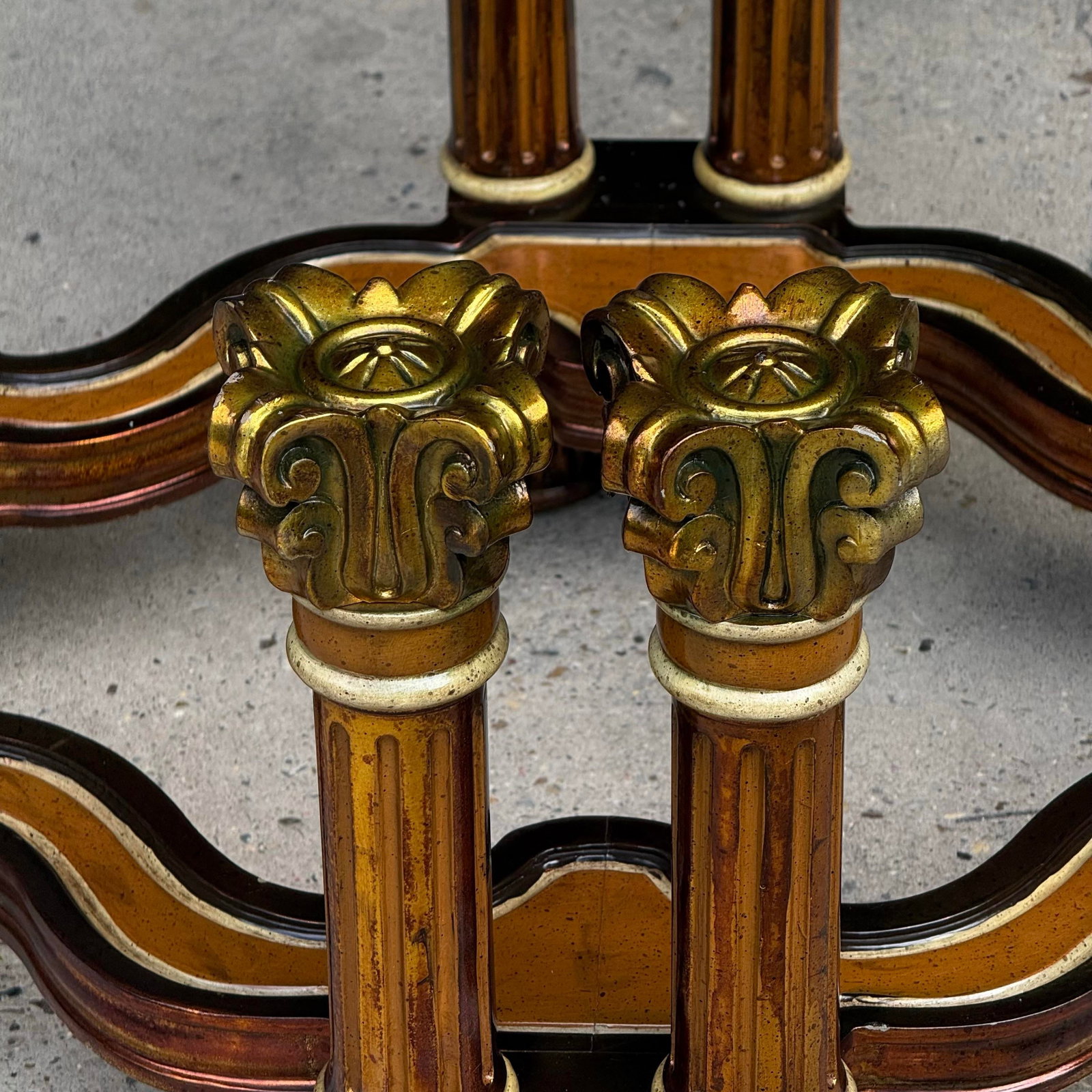 1970s Neoclassical Column Coffee Table Base | Hollywood Regency Maximalist Pedestal - 4