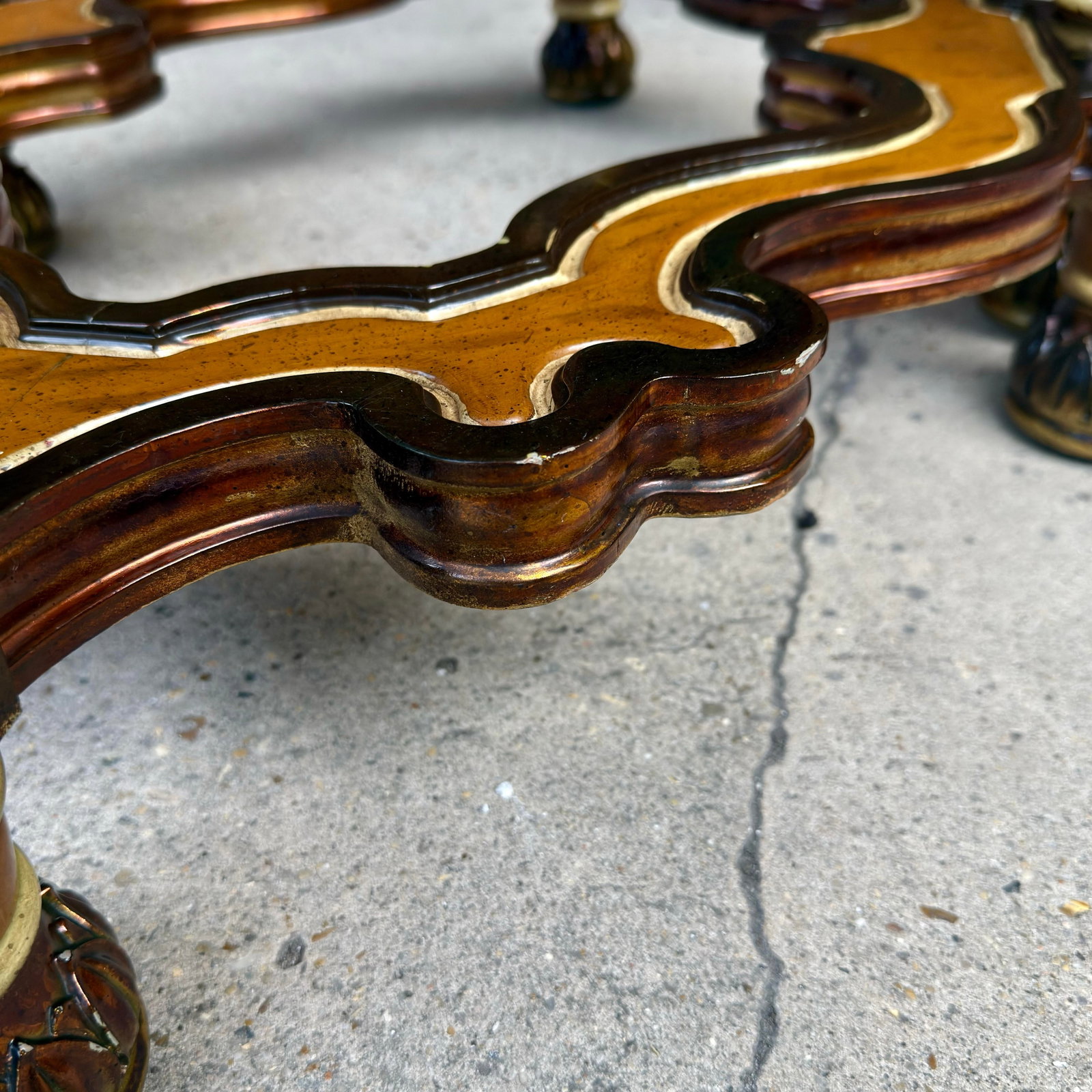 1970s Neoclassical Column Coffee Table Base | Hollywood Regency Maximalist Pedestal - 9