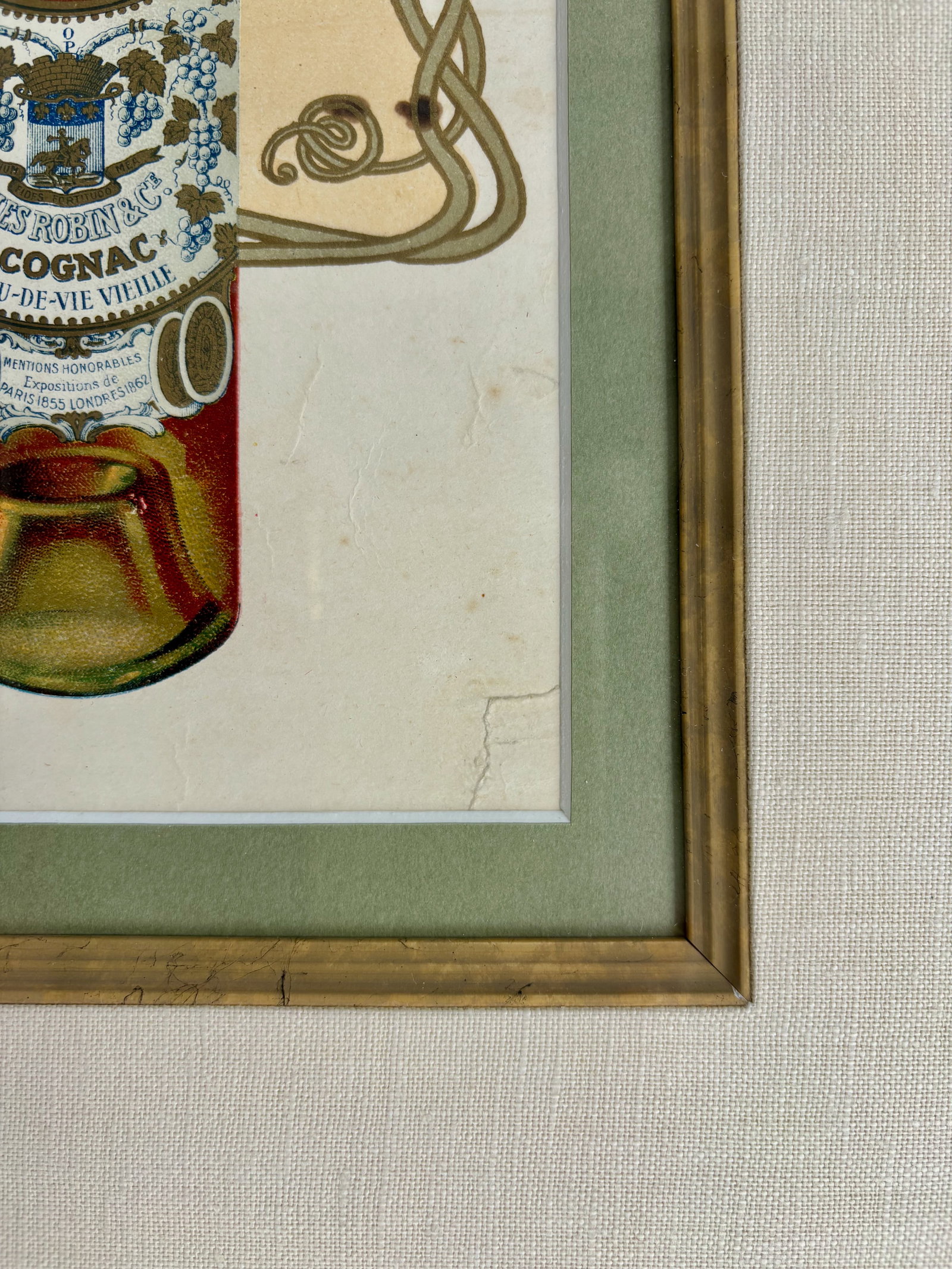 Jules Robin & Co. Original French Cognac Calandar Poster, 1918 - 15