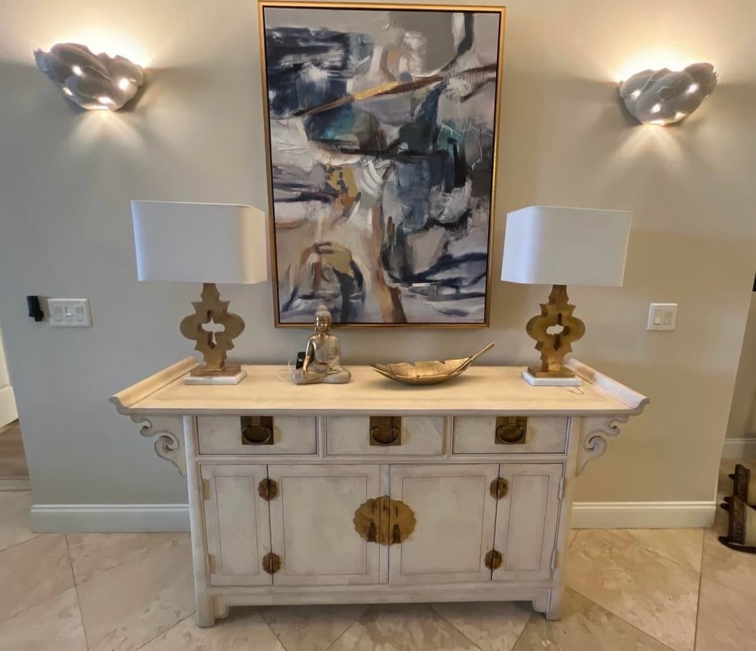 Vintage Art Deco Bisque Koi Wall Sconces - 4
