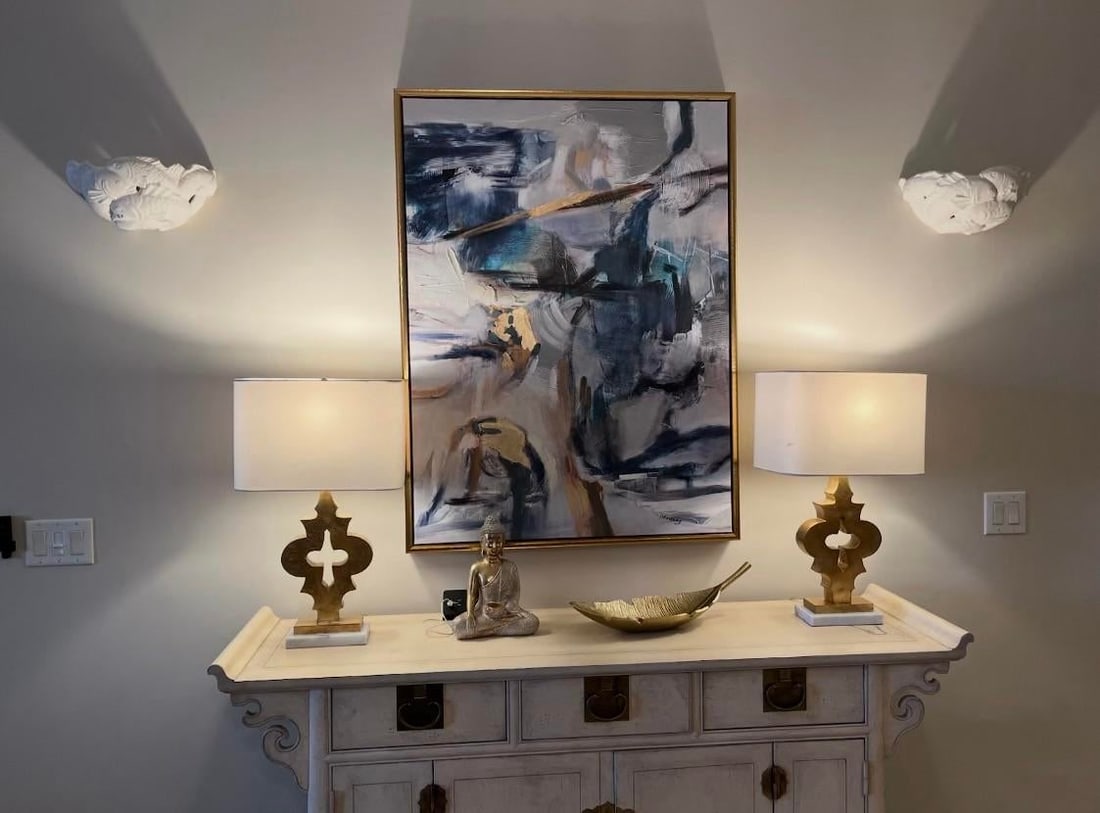 Vintage Art Deco Bisque Koi Wall Sconces - 5