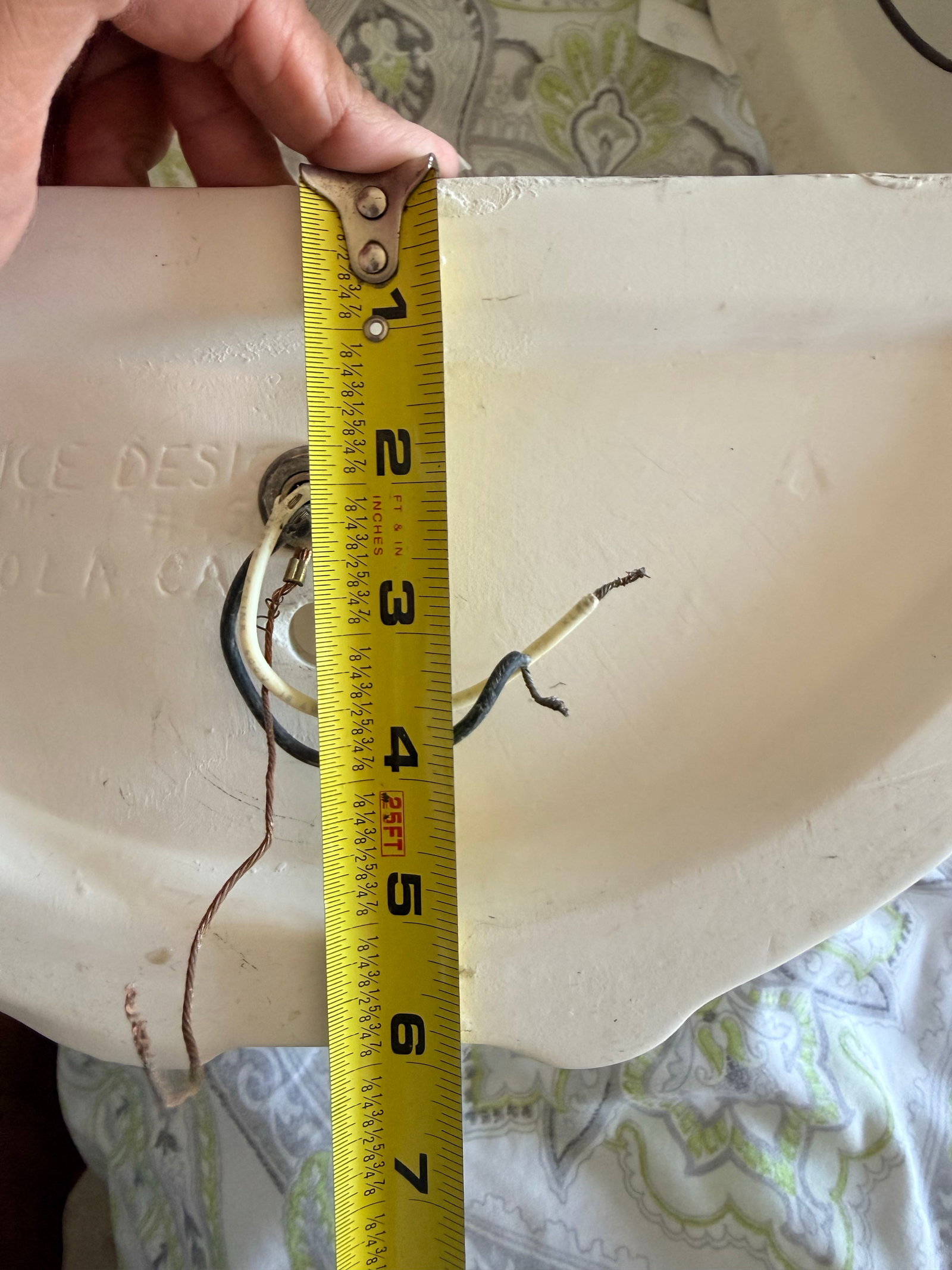 Vintage Art Deco Bisque Koi Wall Sconces - 9