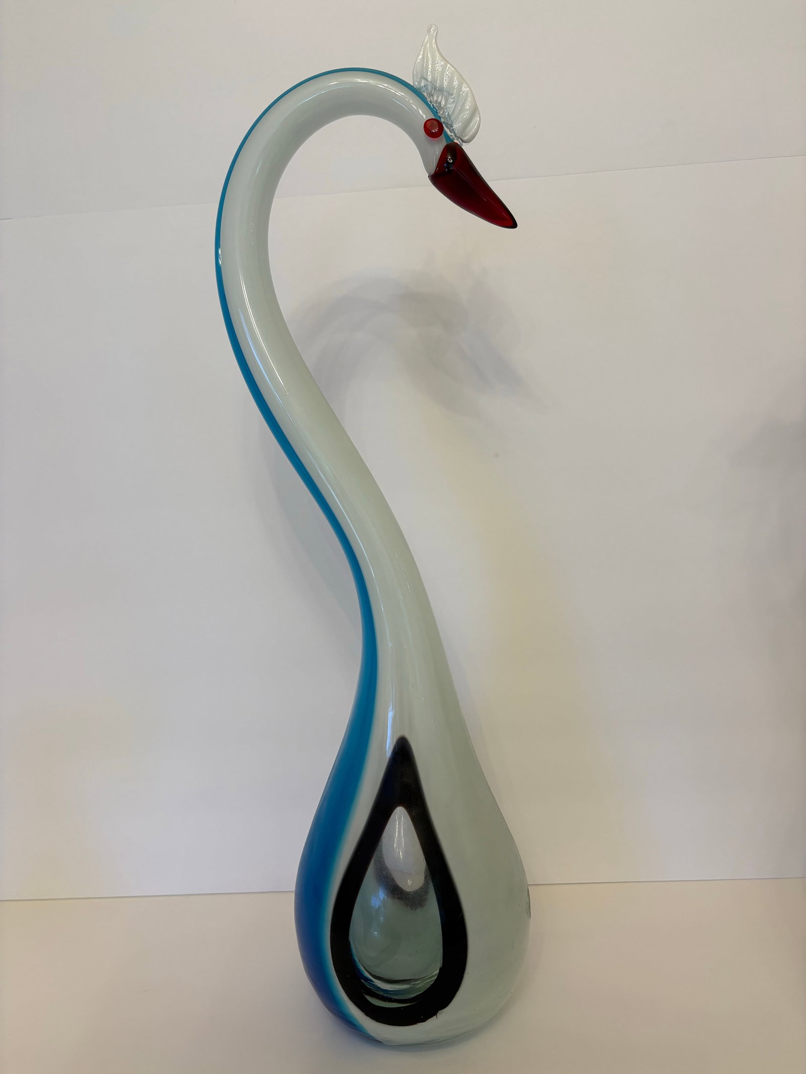Vintage Mid-Century Modern Sommerso Murano Tall Herons, Set of 3 - 2