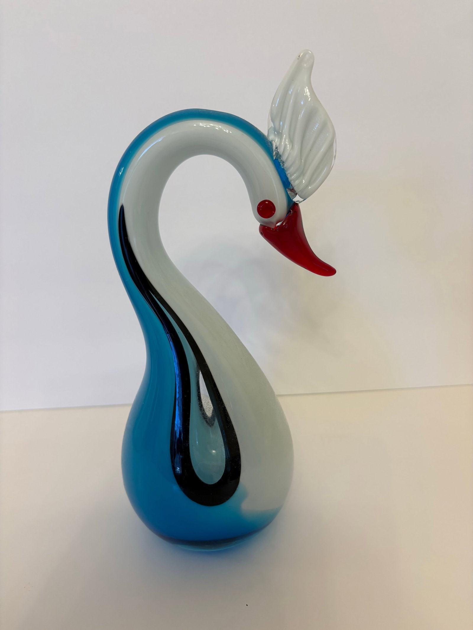 Vintage Mid-Century Modern Sommerso Murano Tall Herons, Set of 3 - 3