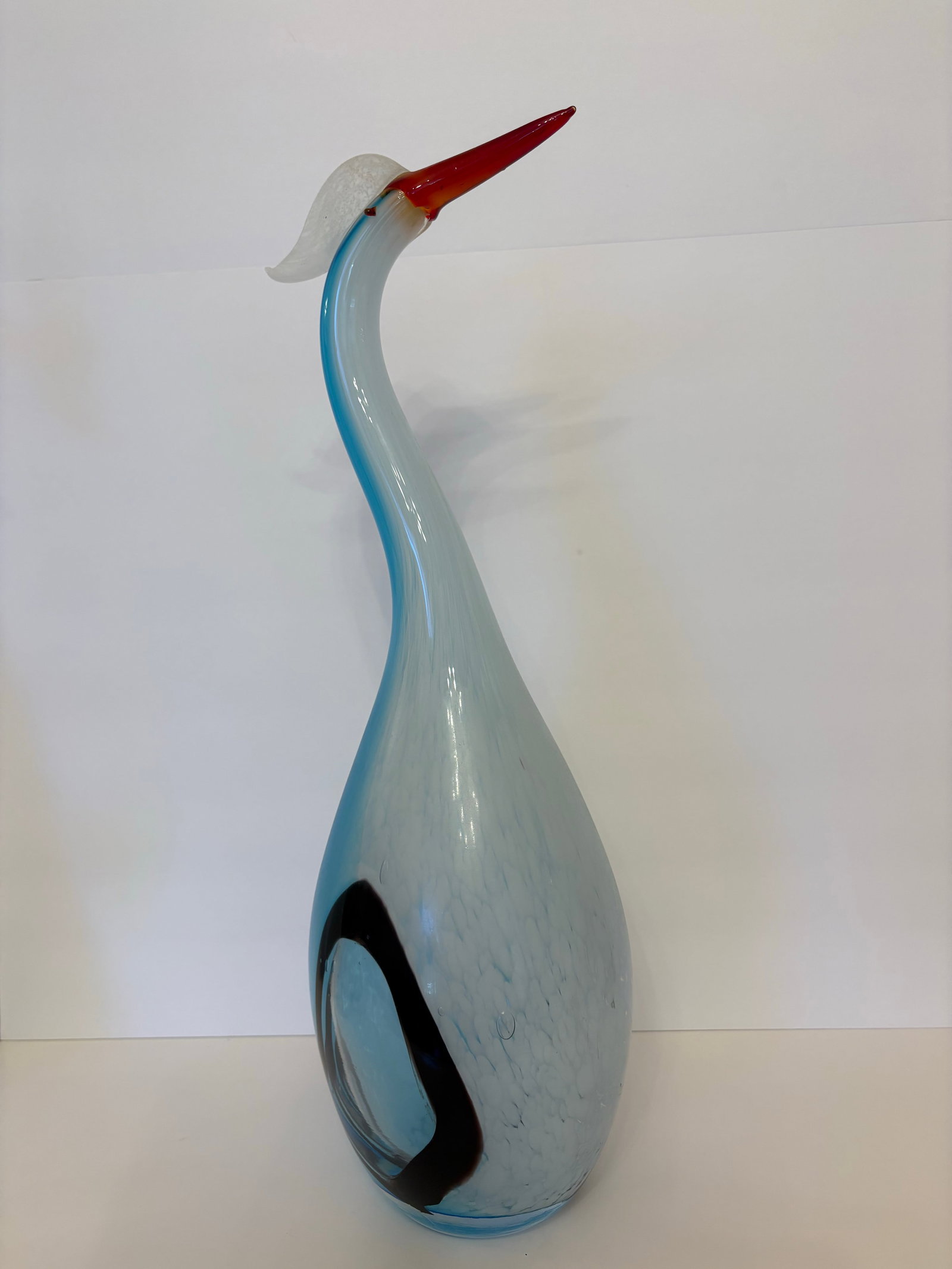 Vintage Mid-Century Modern Sommerso Murano Tall Herons, Set of 3 - 4