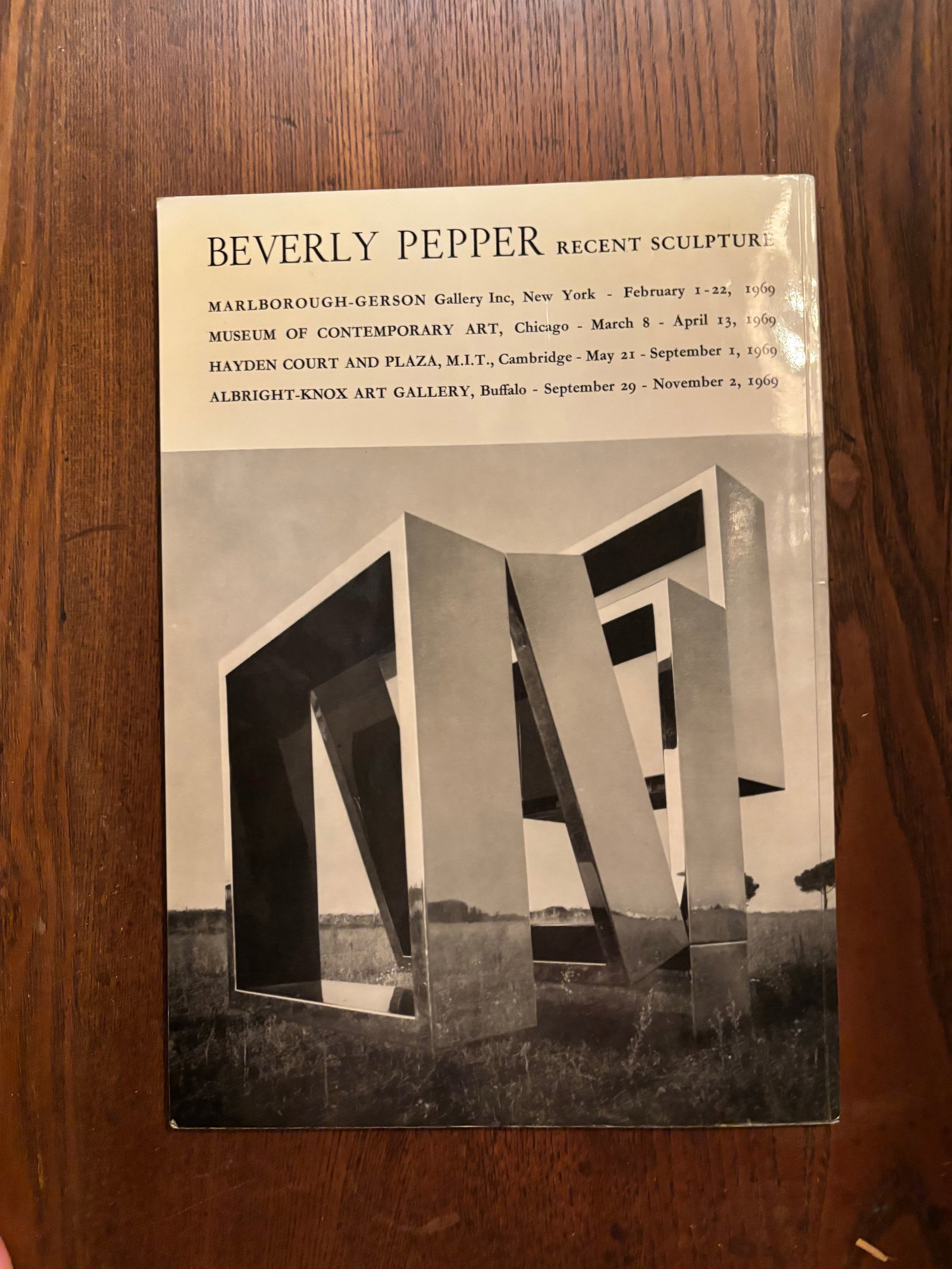 Beverly Pepper Stainless Steel & Enamel Sculpture With 1969 Exhibition Catalogue. American Modernist - 10