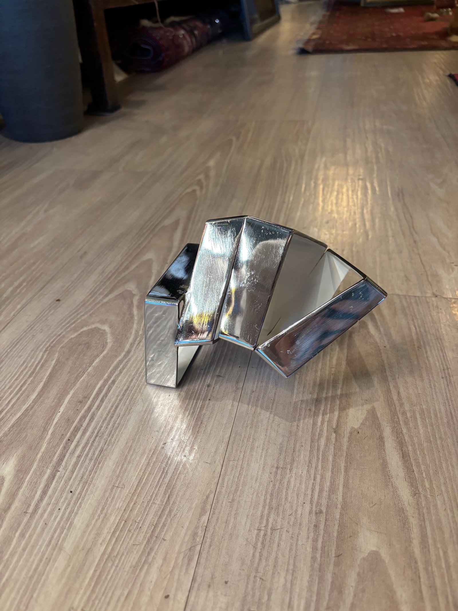 Beverly Pepper Stainless Steel & Enamel Sculpture With 1969 Exhibition Catalogue. American Modernist - 2