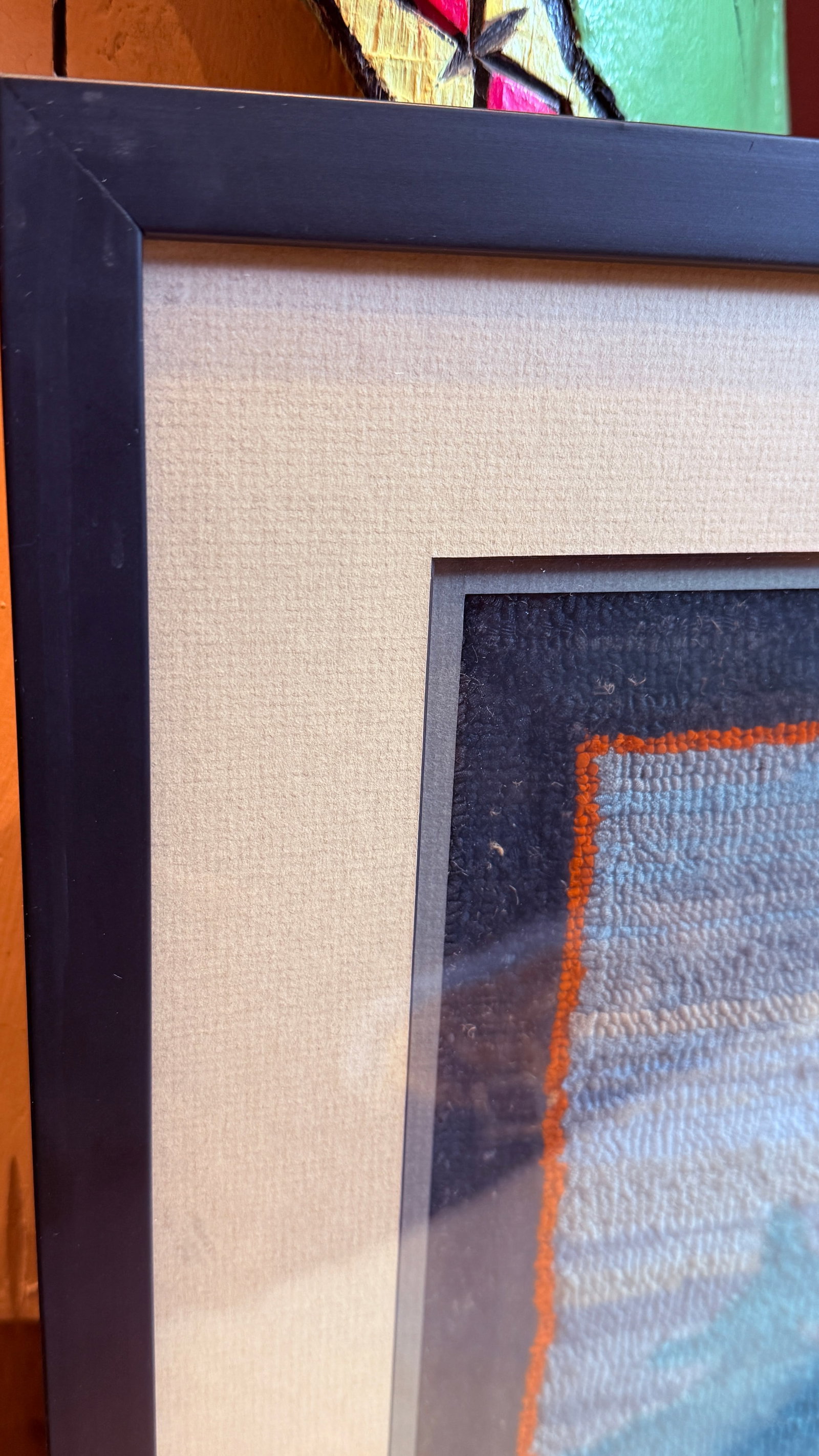 Vintage 1930s Grenfell Hooked Mat Snow Goose Newfoundland Labrador Framed Folk Art - 8