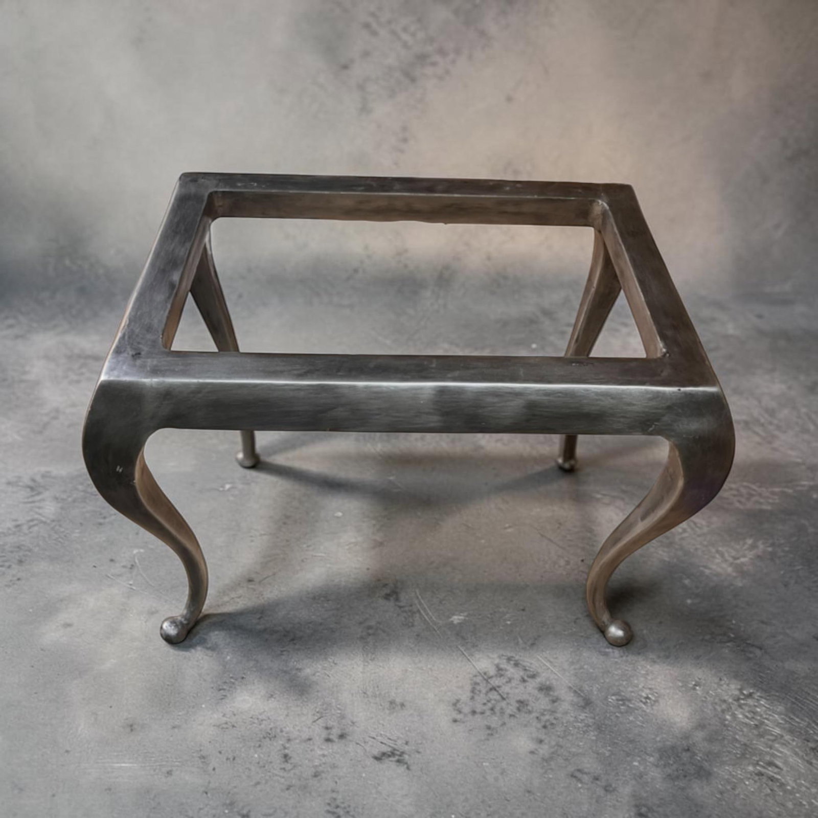 1980s Maitland-Smith Leather Covered Decorative Box on Hand-Forged Iron Stand - 6