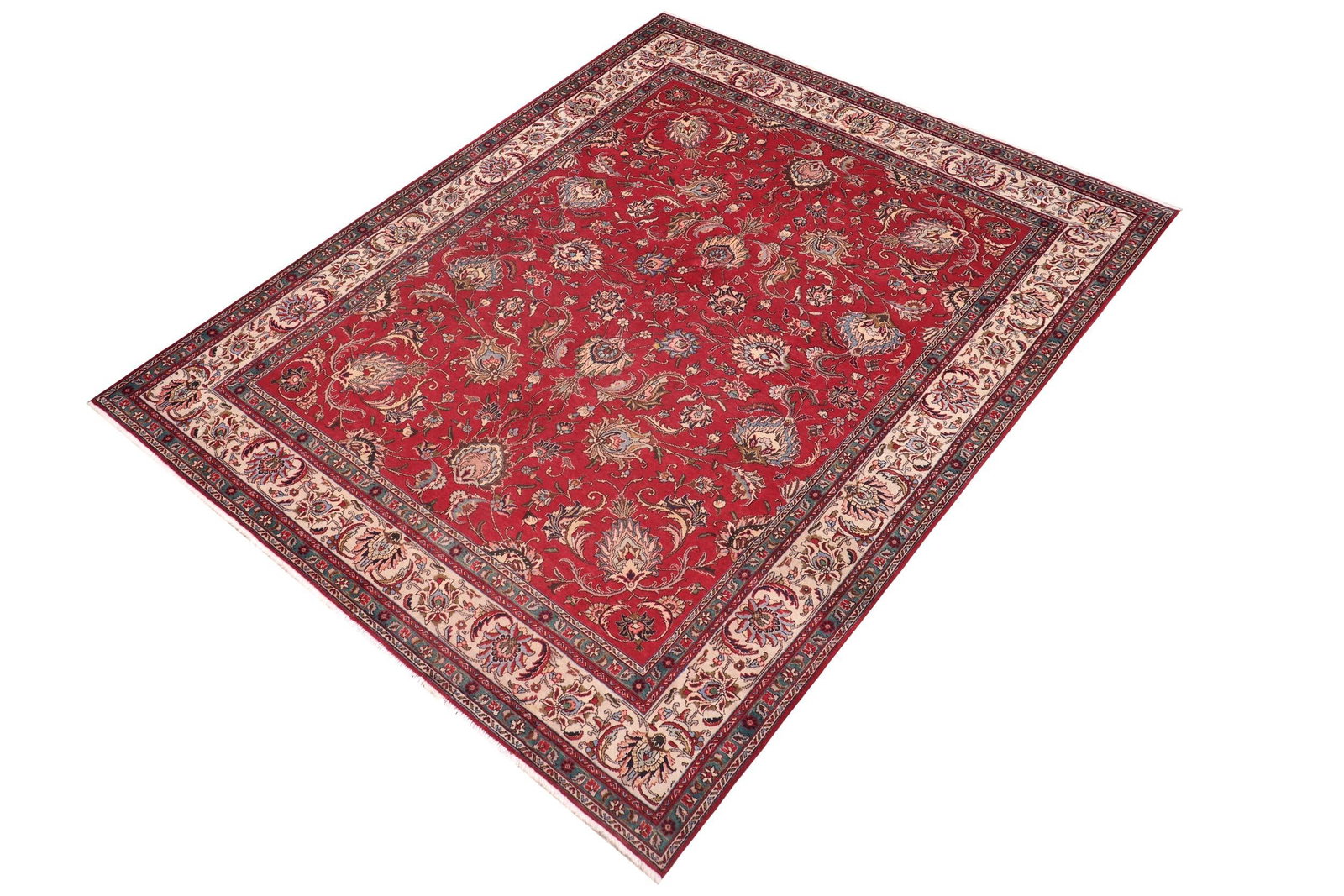 Hand-Knotted Wool Area Rug 9.7x12.9 - 2