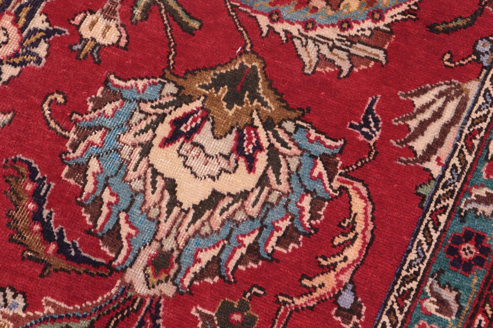 Hand-Knotted Wool Area Rug 9.7x12.9 - 5