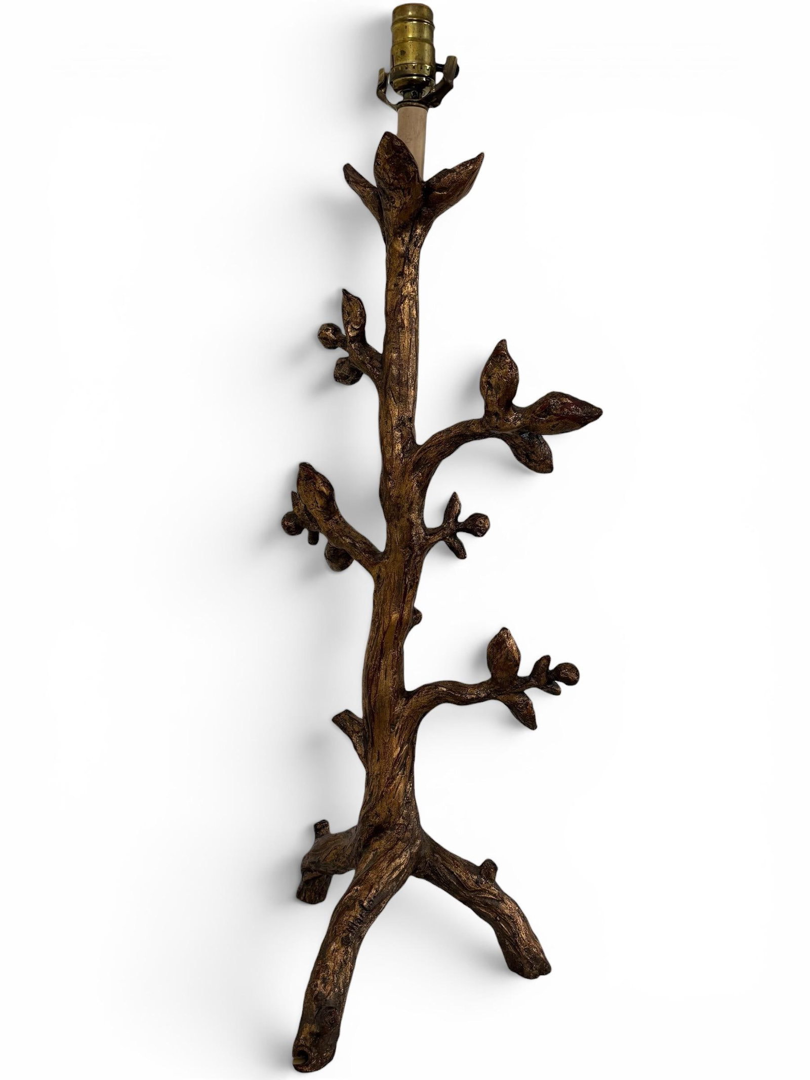Mid 20th Century Mac Sculpture of California Signed Italian Baroque Tree Table Lamp - 2