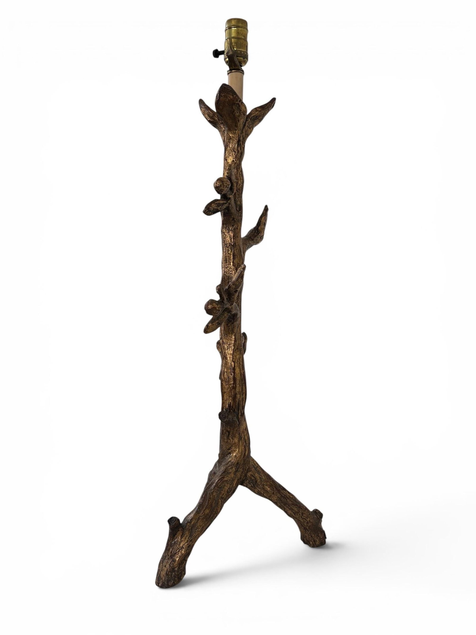 Mid 20th Century Mac Sculpture of California Signed Italian Baroque Tree Table Lamp - 3