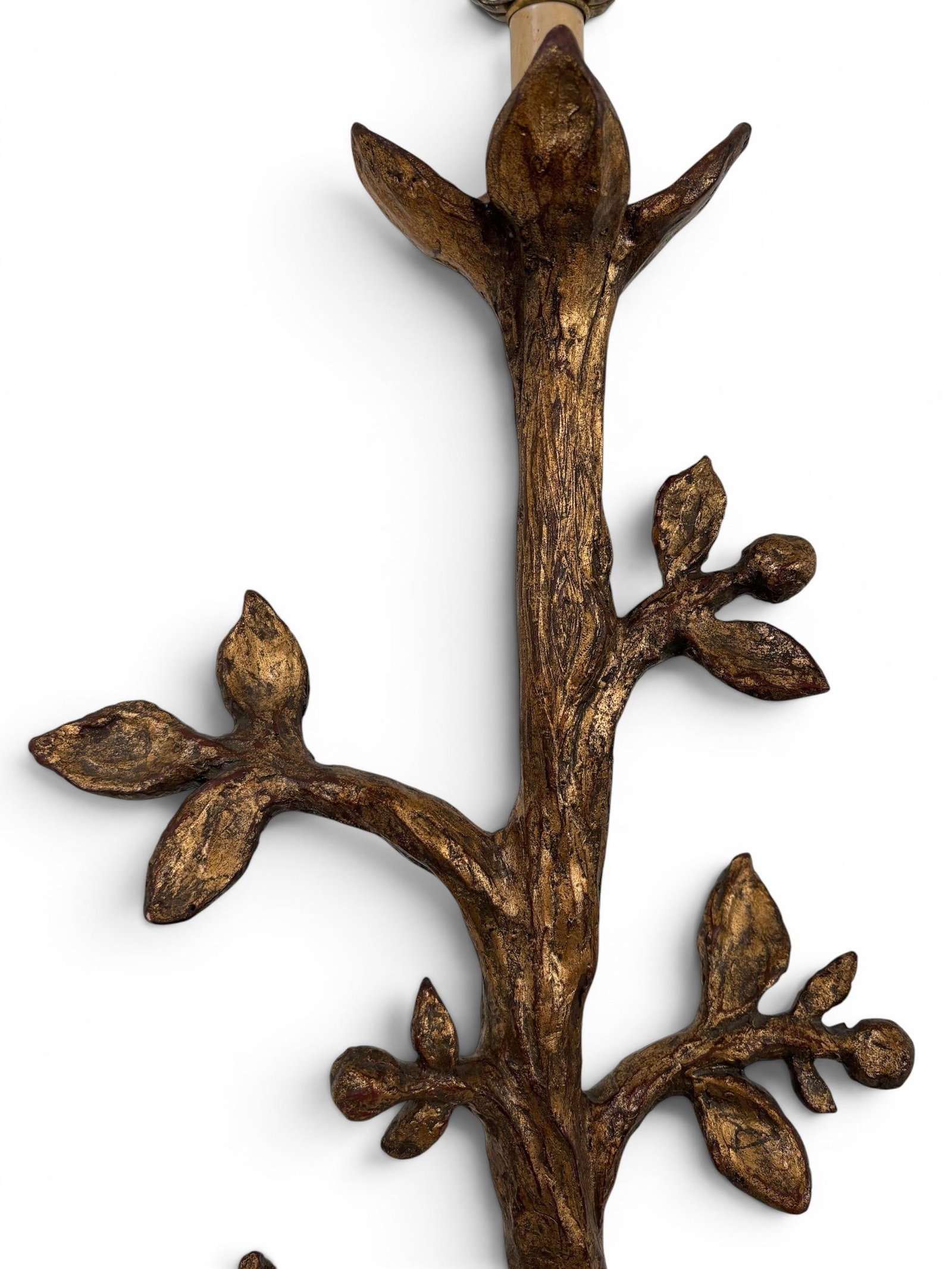 Mid 20th Century Mac Sculpture of California Signed Italian Baroque Tree Table Lamp - 4