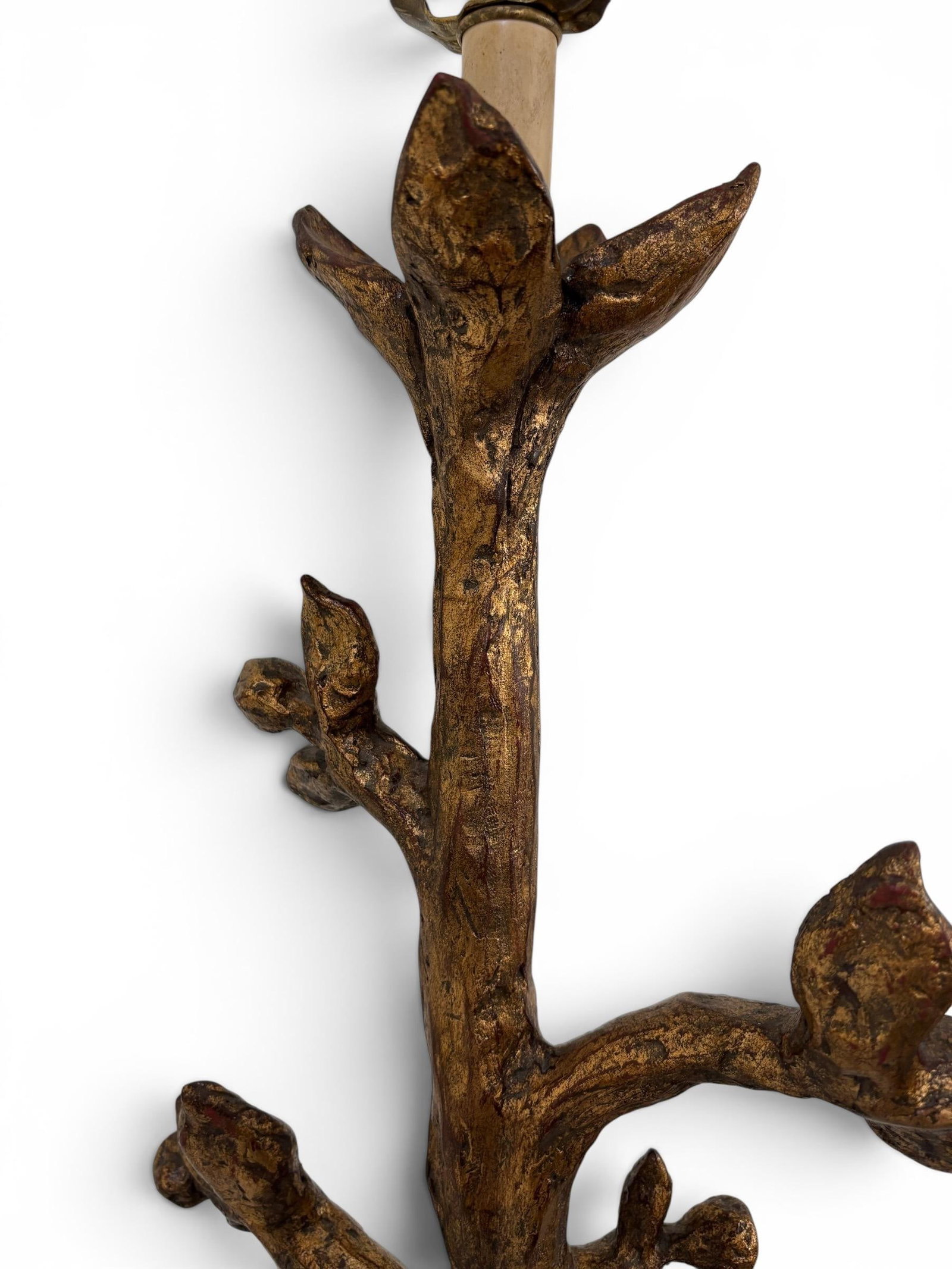 Mid 20th Century Mac Sculpture of California Signed Italian Baroque Tree Table Lamp - 5
