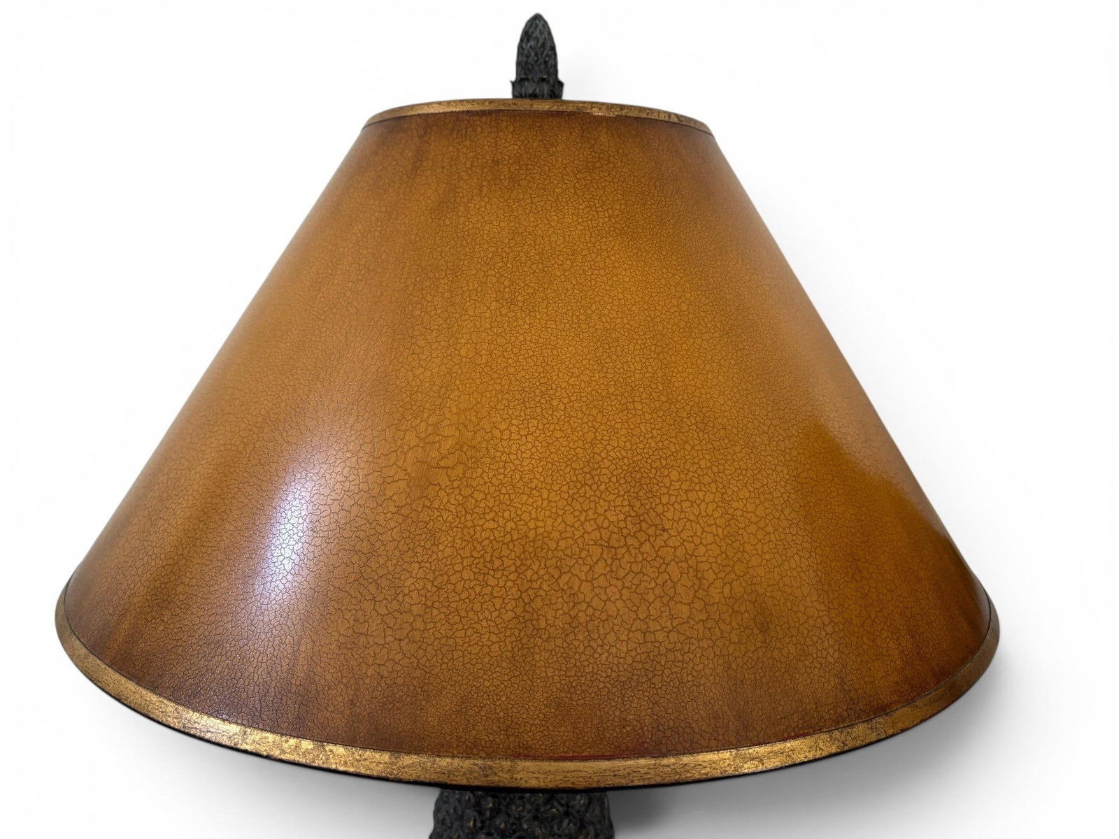 Pair of Vintage Bronze Pineapple Table Lamp in the Style of Maitland Smith - 12