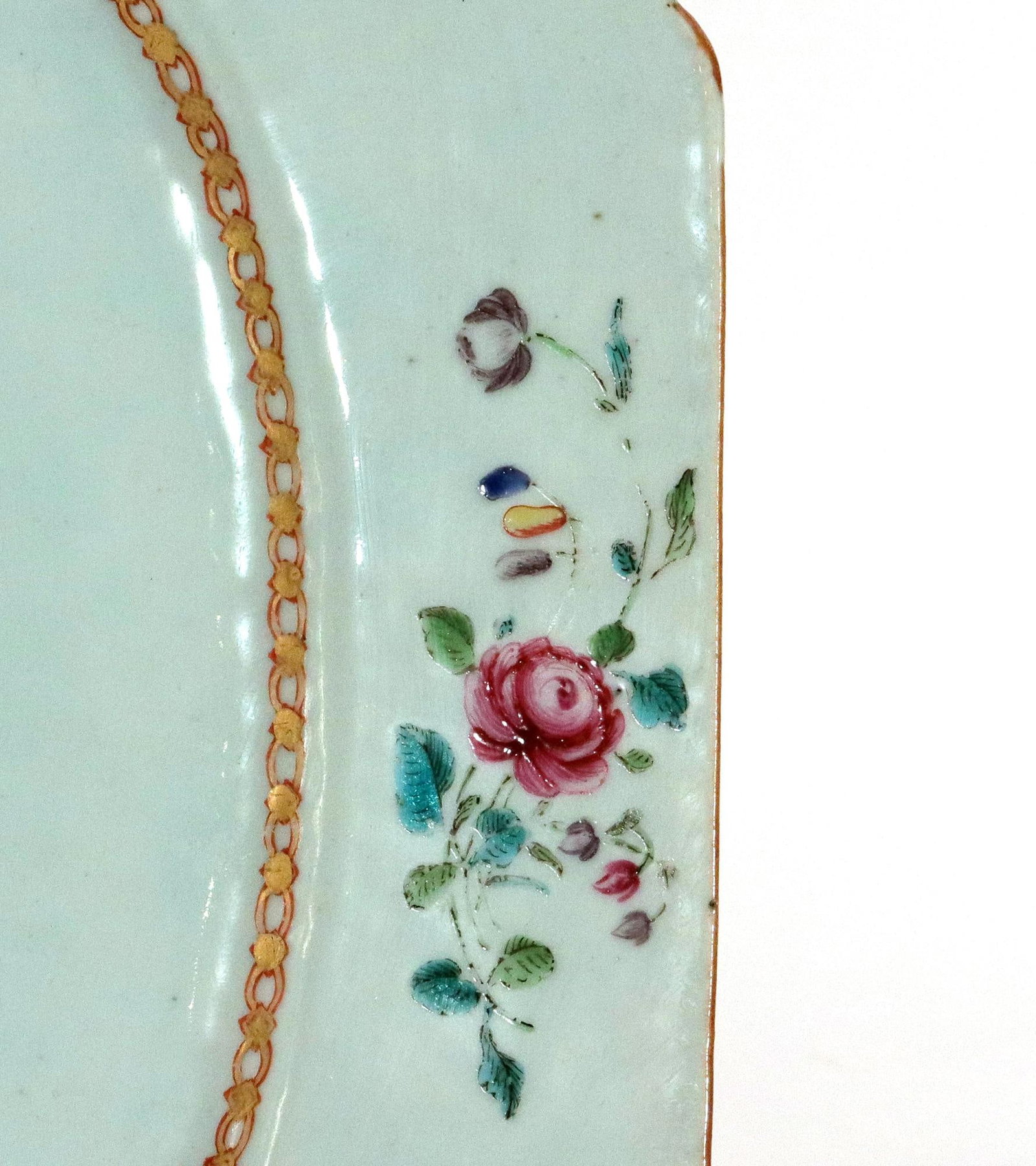 Chinese Export Porcelain Armorial Dish, Arms Hutchinson Impaling Calthrop - 11