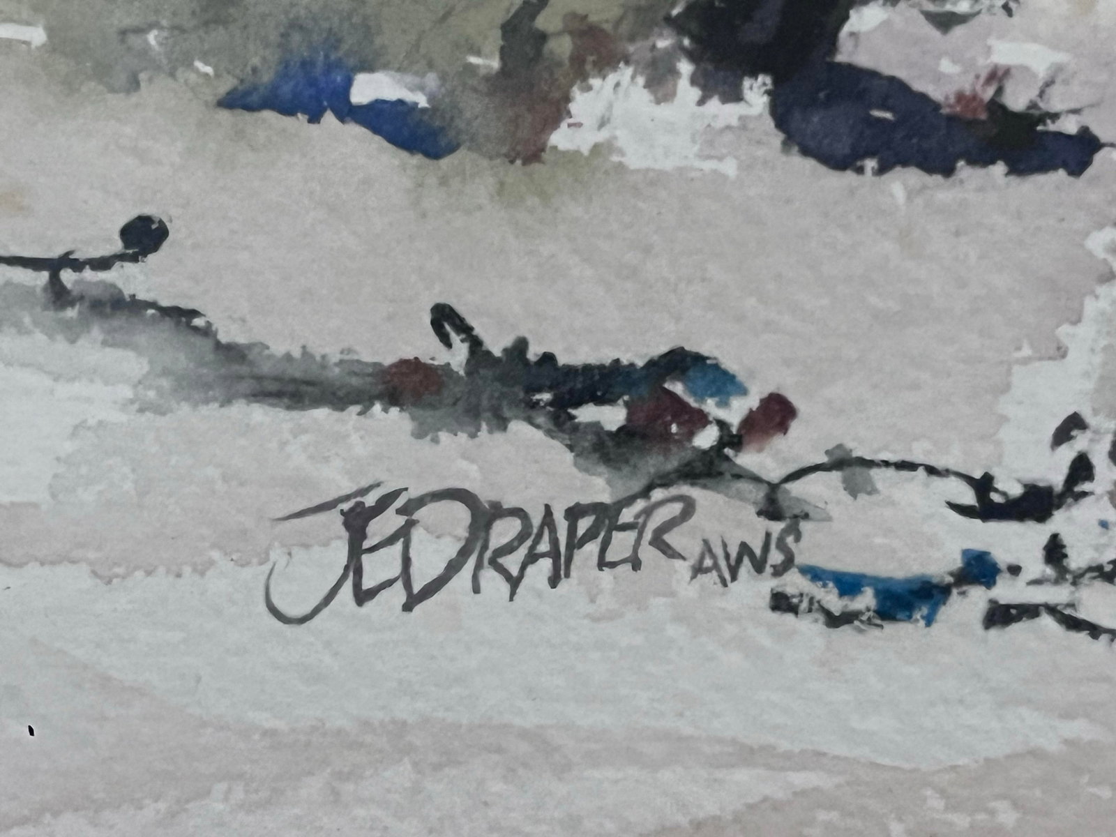 1970s J. Everett Draper Original Coastal Watercolor of Seagulls Over Beach. - 8
