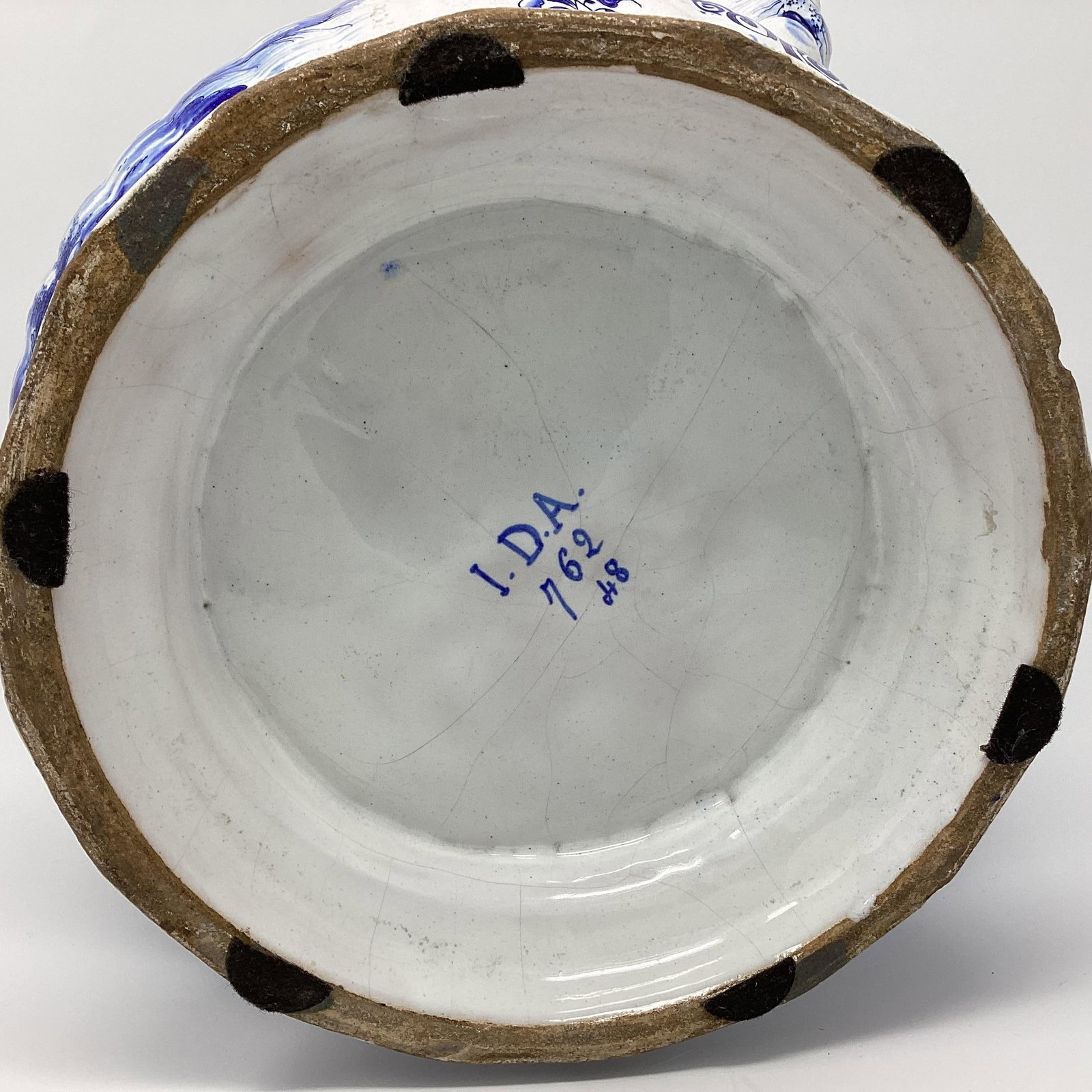 Antique Delft Faience Cache Pot - 5