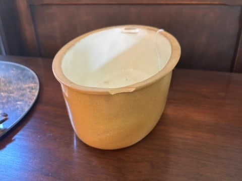Mid 20th Century Signed Wedgewood Cane Ware Game Pie Tureen or Serving Dish With Cover and Insert - 7