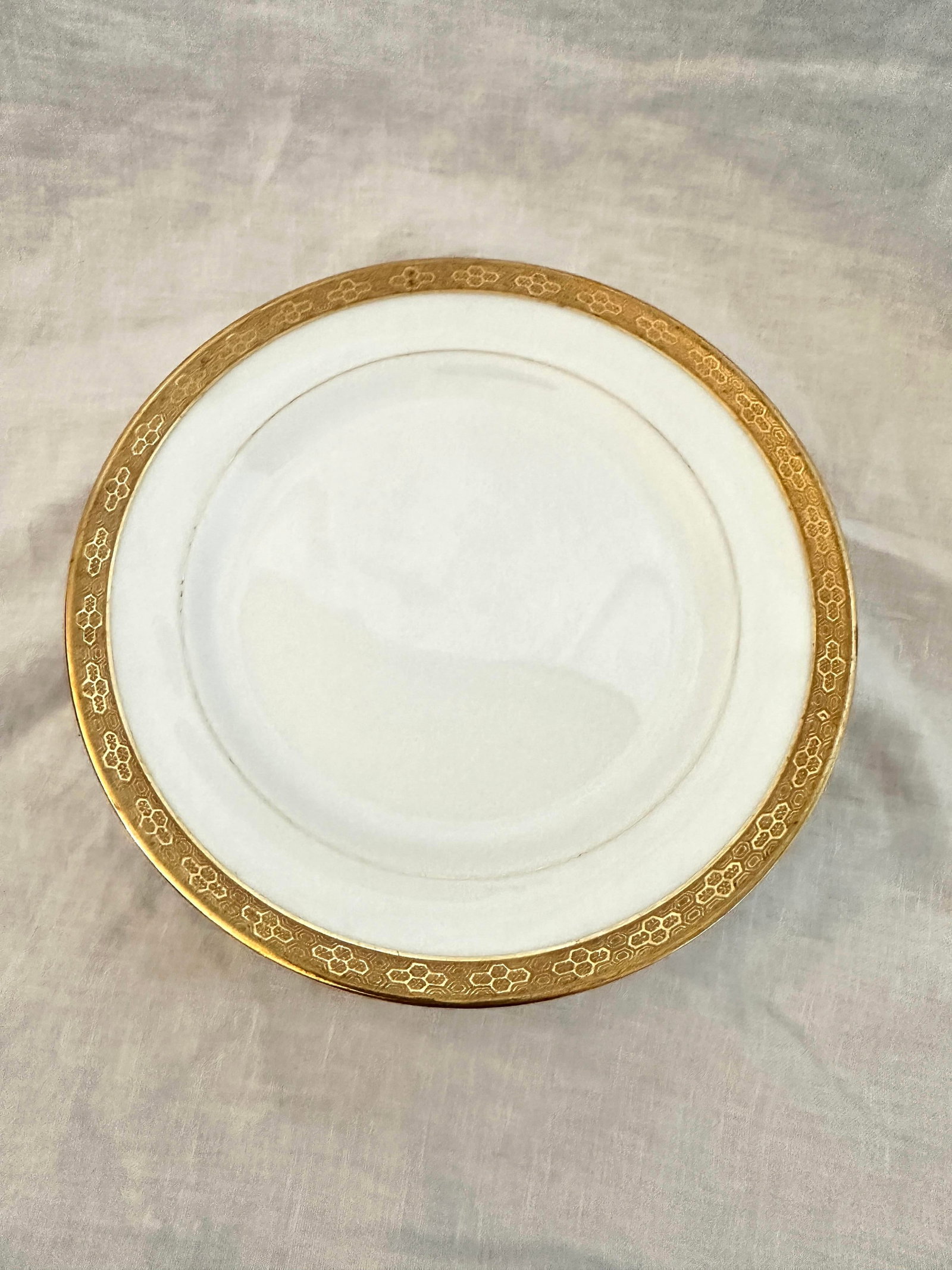 Vintage C. Ahrenfeldt Limoges 24kt Gold Rim Salad Plates-Set of 7 - 3