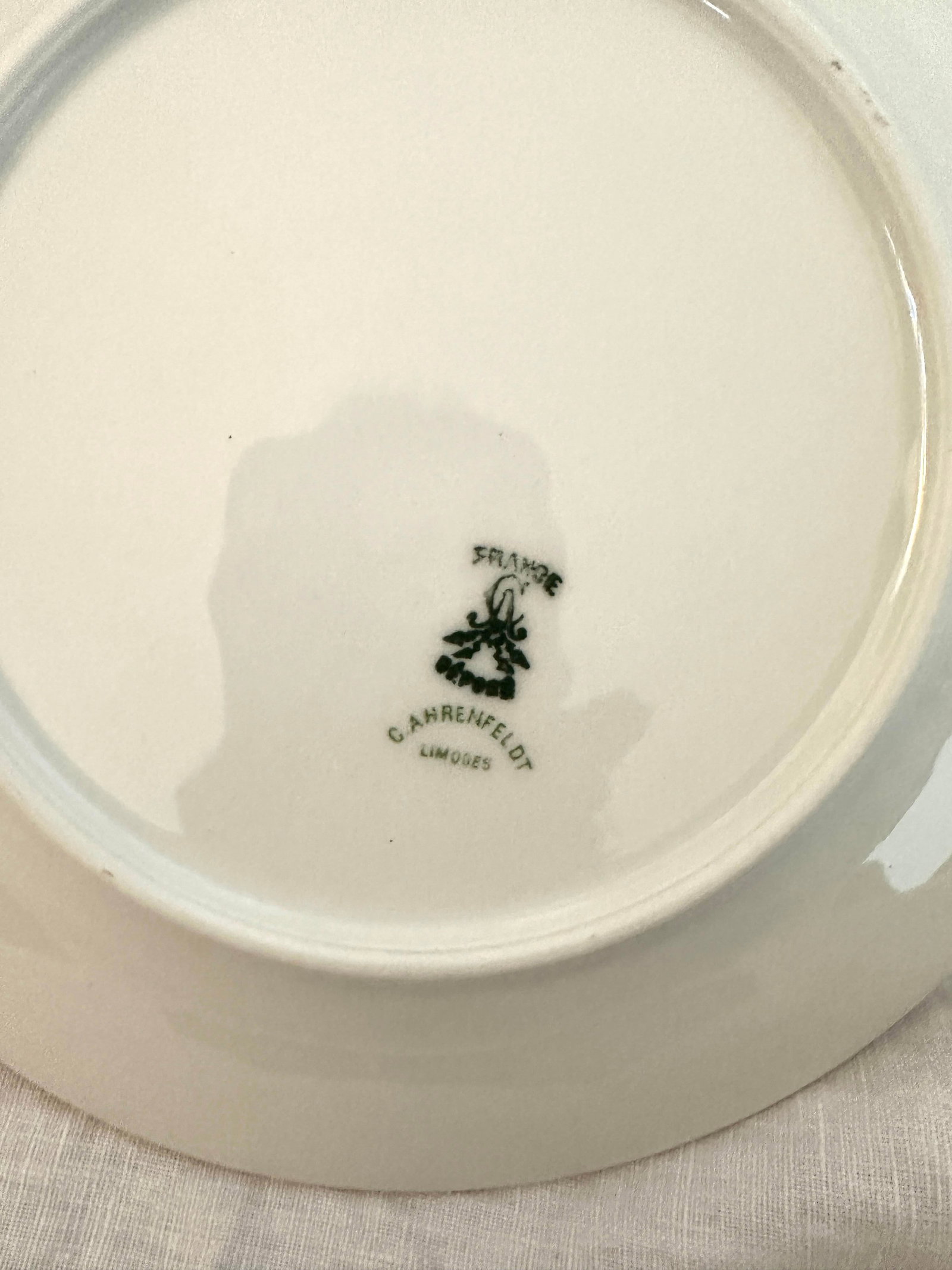 Vintage C. Ahrenfeldt Limoges 24kt Gold Rim Salad Plates-Set of 7 - 6