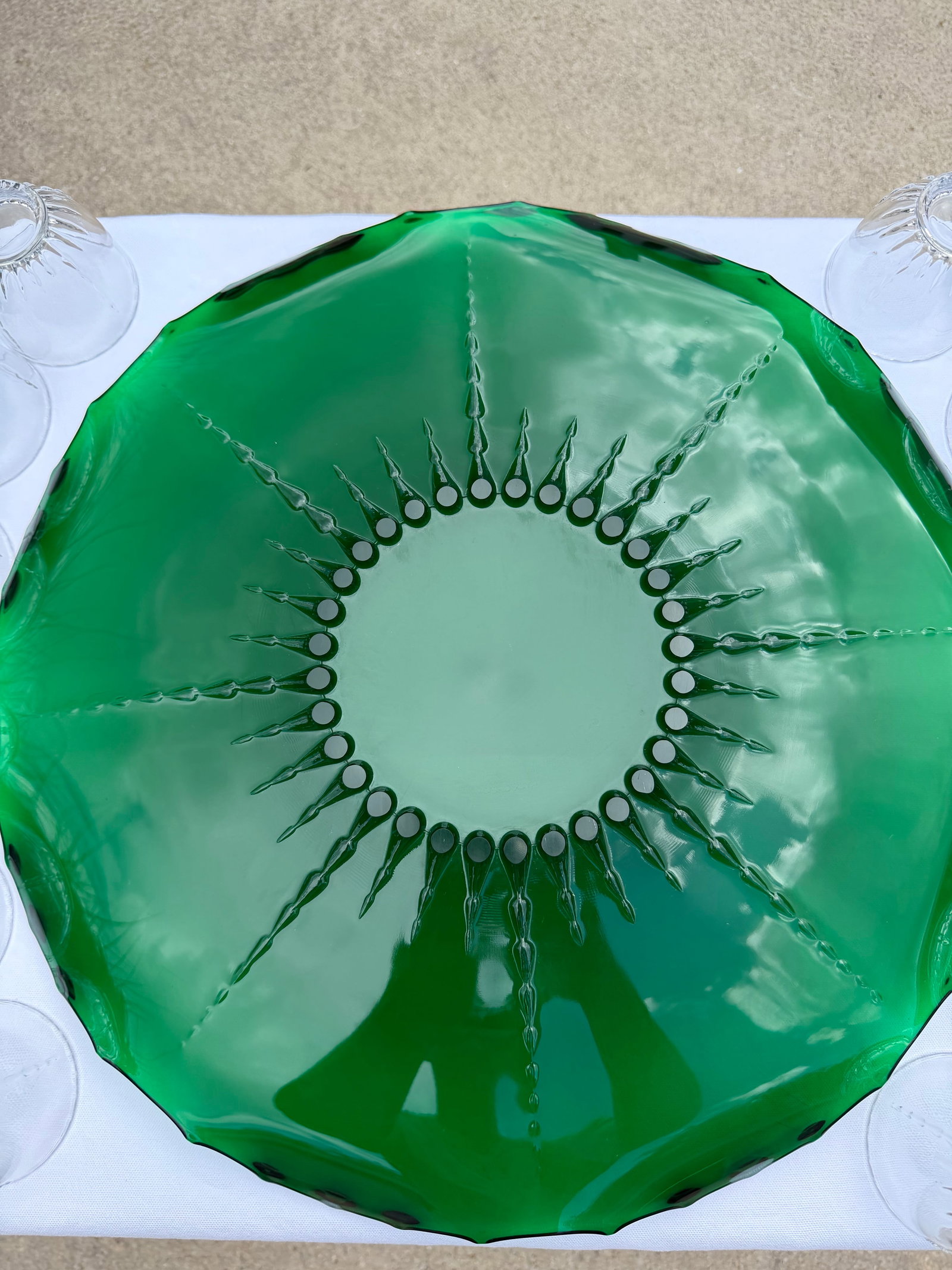 1930s New Martinsville Radiance Punch Bowl - 6