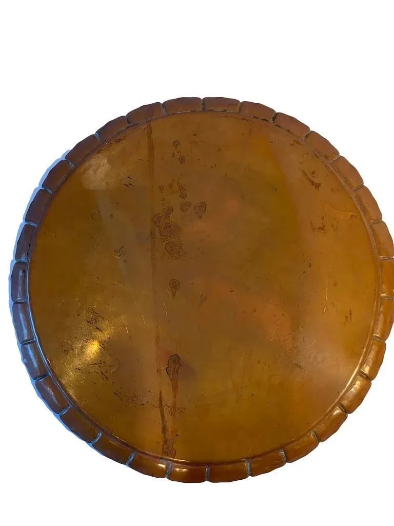 1945 Arts & Crafts Style Armenac Hairenian Large Copper Tray - 3