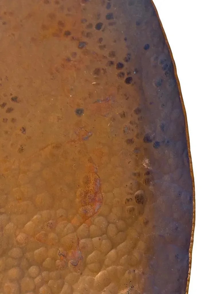 1940s Arts & Crafts Sea Horses & Kelp Copper Tray - 7