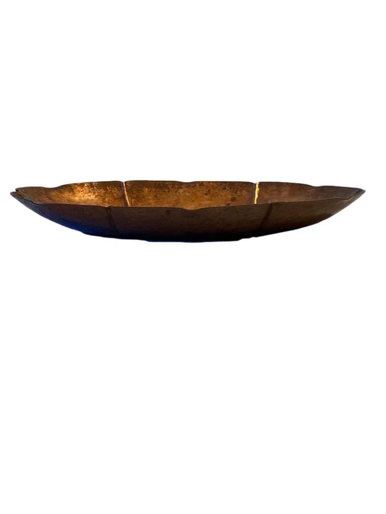 1946 Arts & Crafts Style Armenac Hairenian Hammered Oval Platter - 2