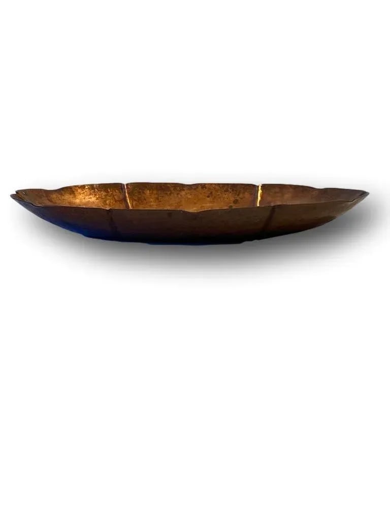 1946 Arts & Crafts Style Armenac Hairenian Hammered Oval Platter - 6