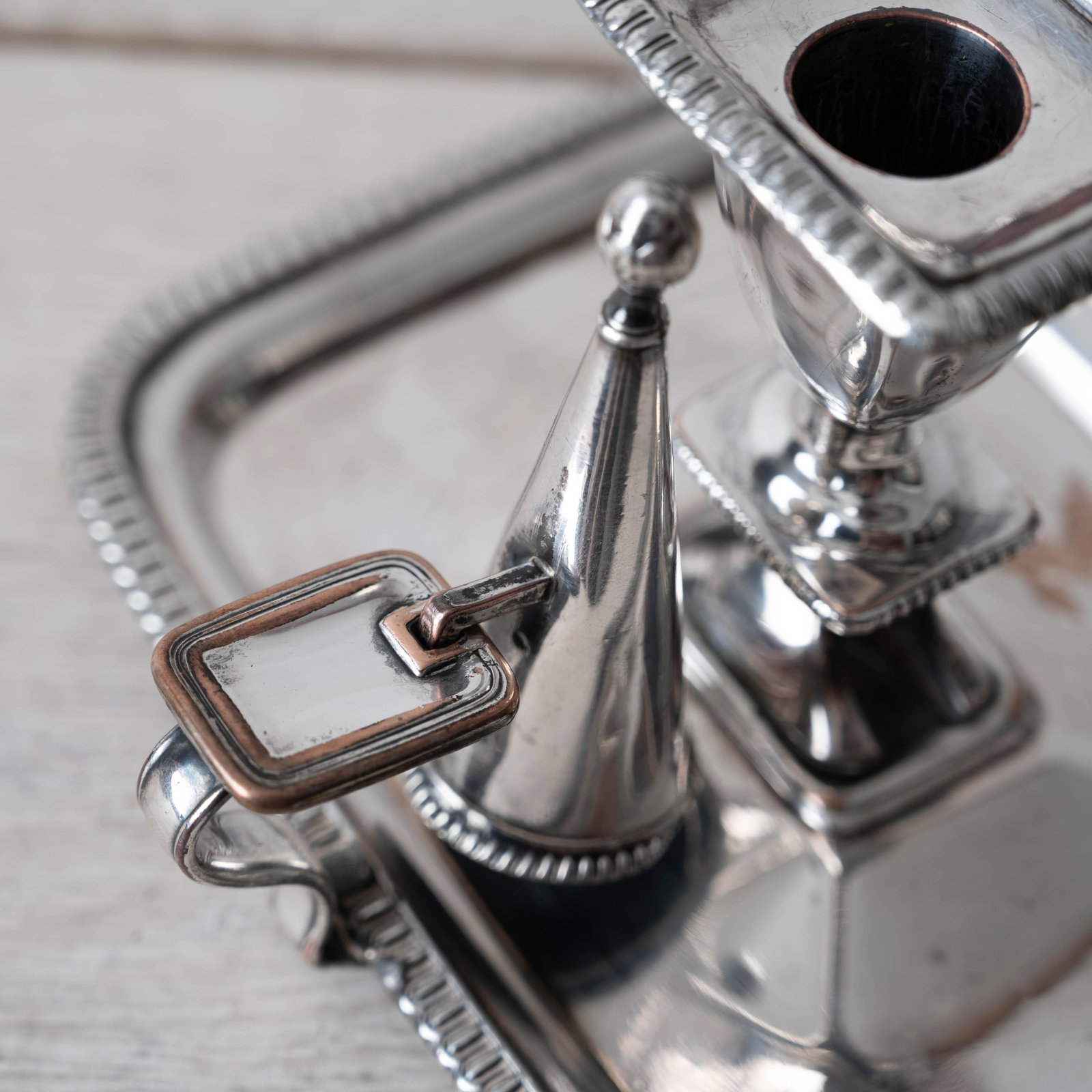 Pair of Old Sheffield Plate Chambersticks, c.1820 - 10