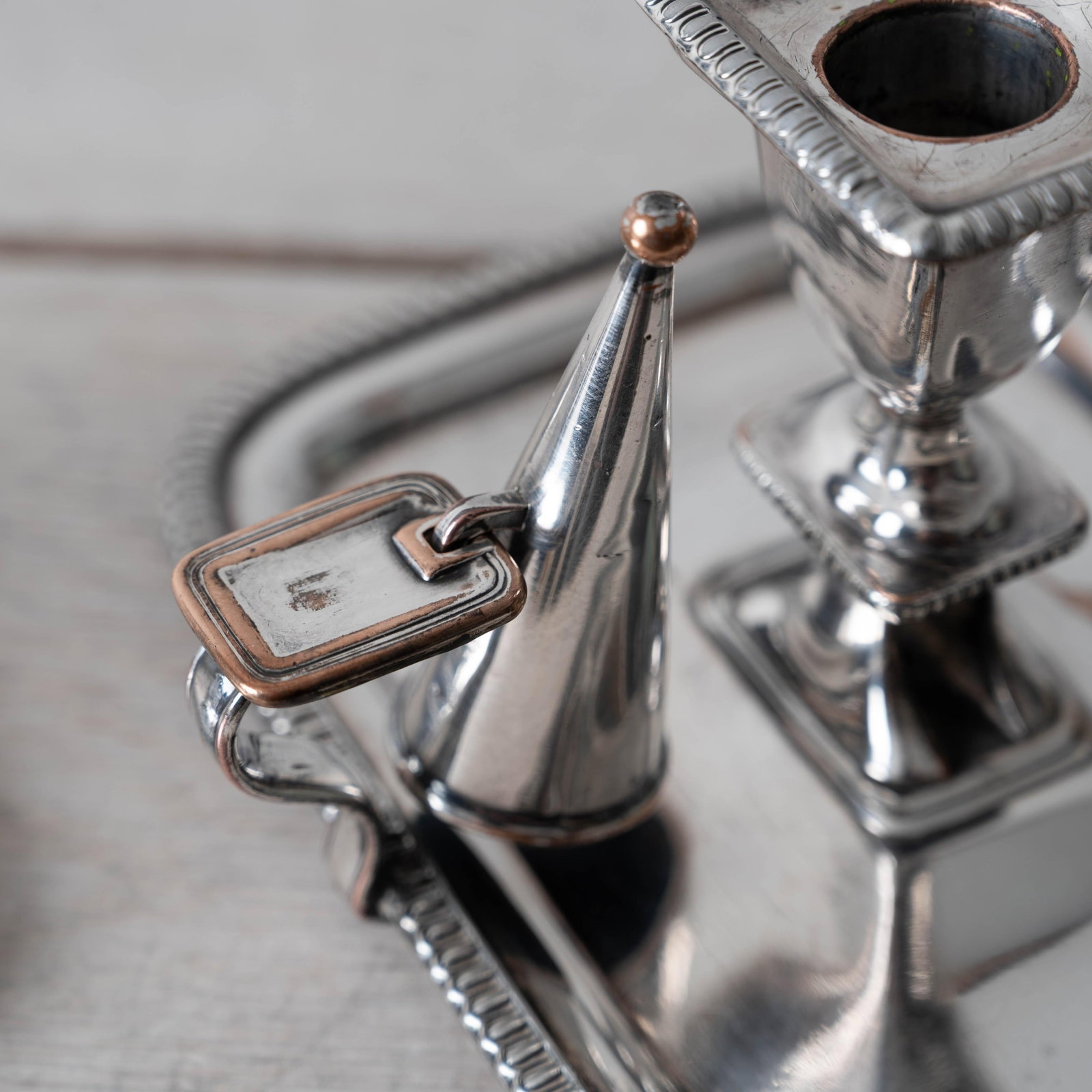 Pair of Old Sheffield Plate Chambersticks, c.1820 - 11