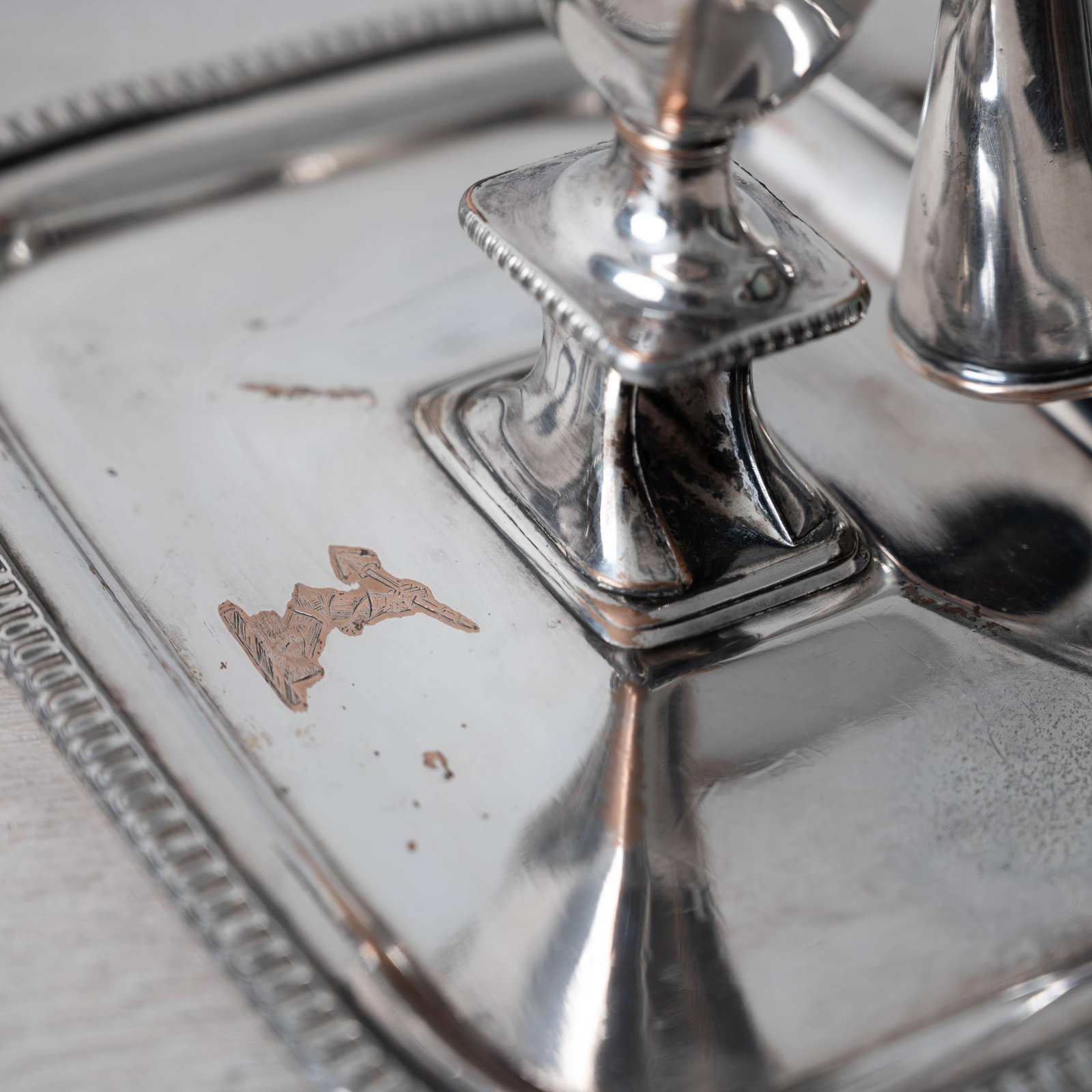 Pair of Old Sheffield Plate Chambersticks, c.1820 - 6