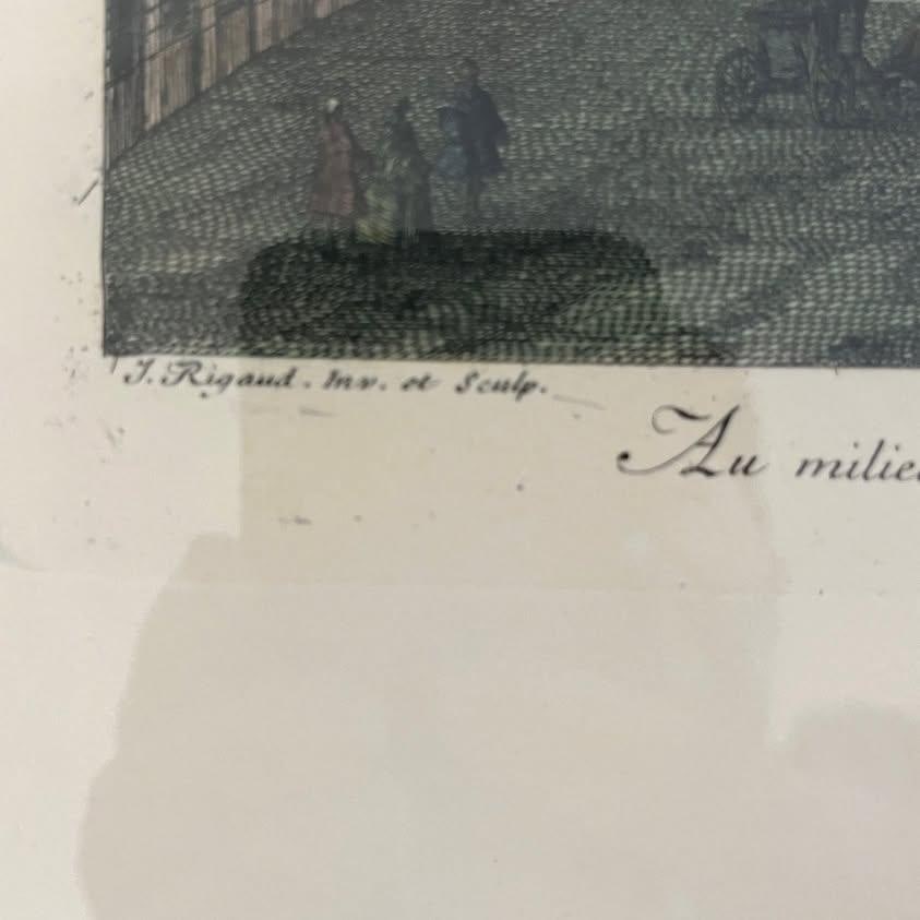 Pair of Antique Jacques Rigaud Engravings - Official Chalcographie Du Louvre - 7