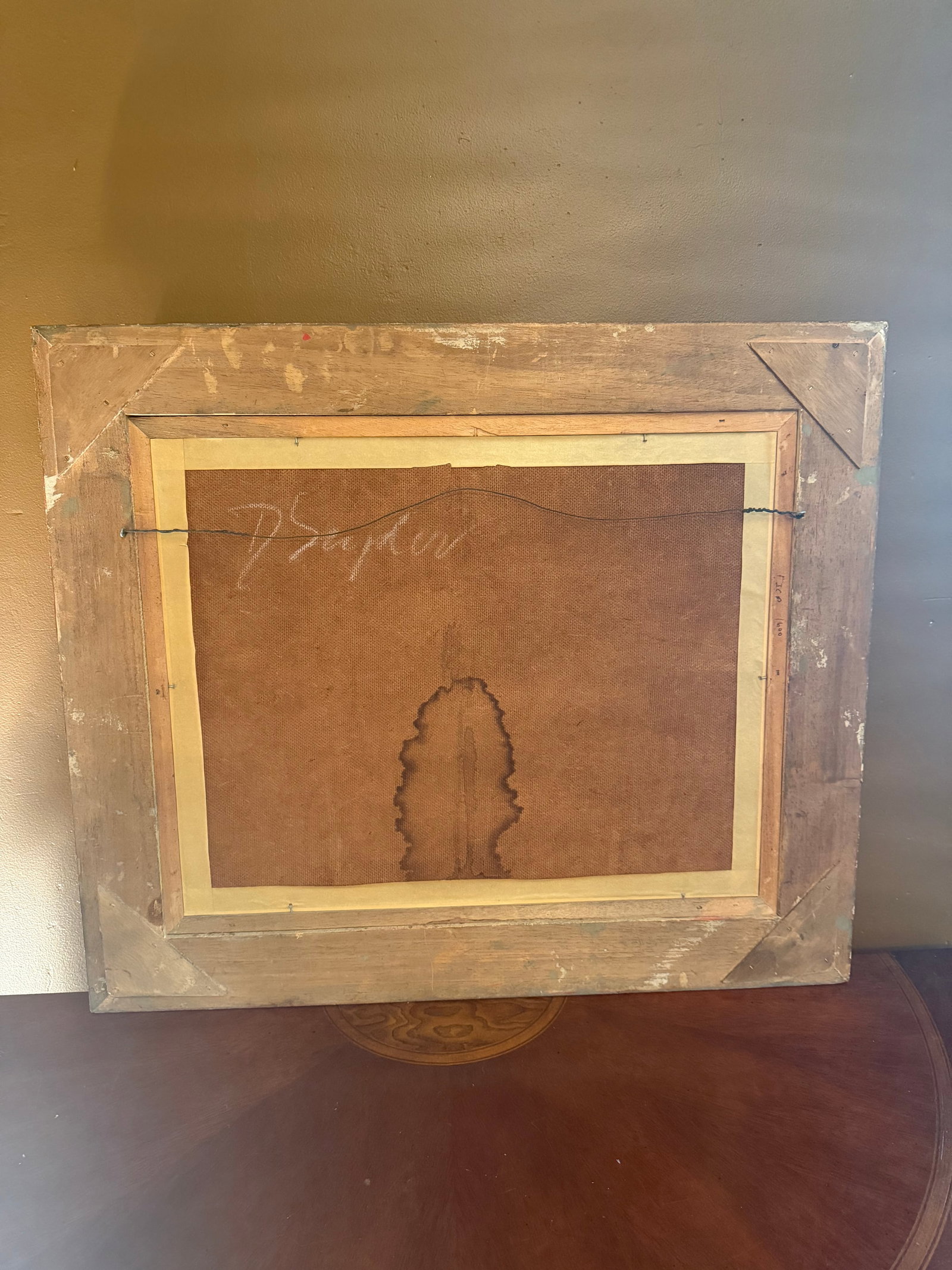 Vintage D. Snyder Dual-Signed Impasto Landscape Painting in Ornate Gallery Frame - 14