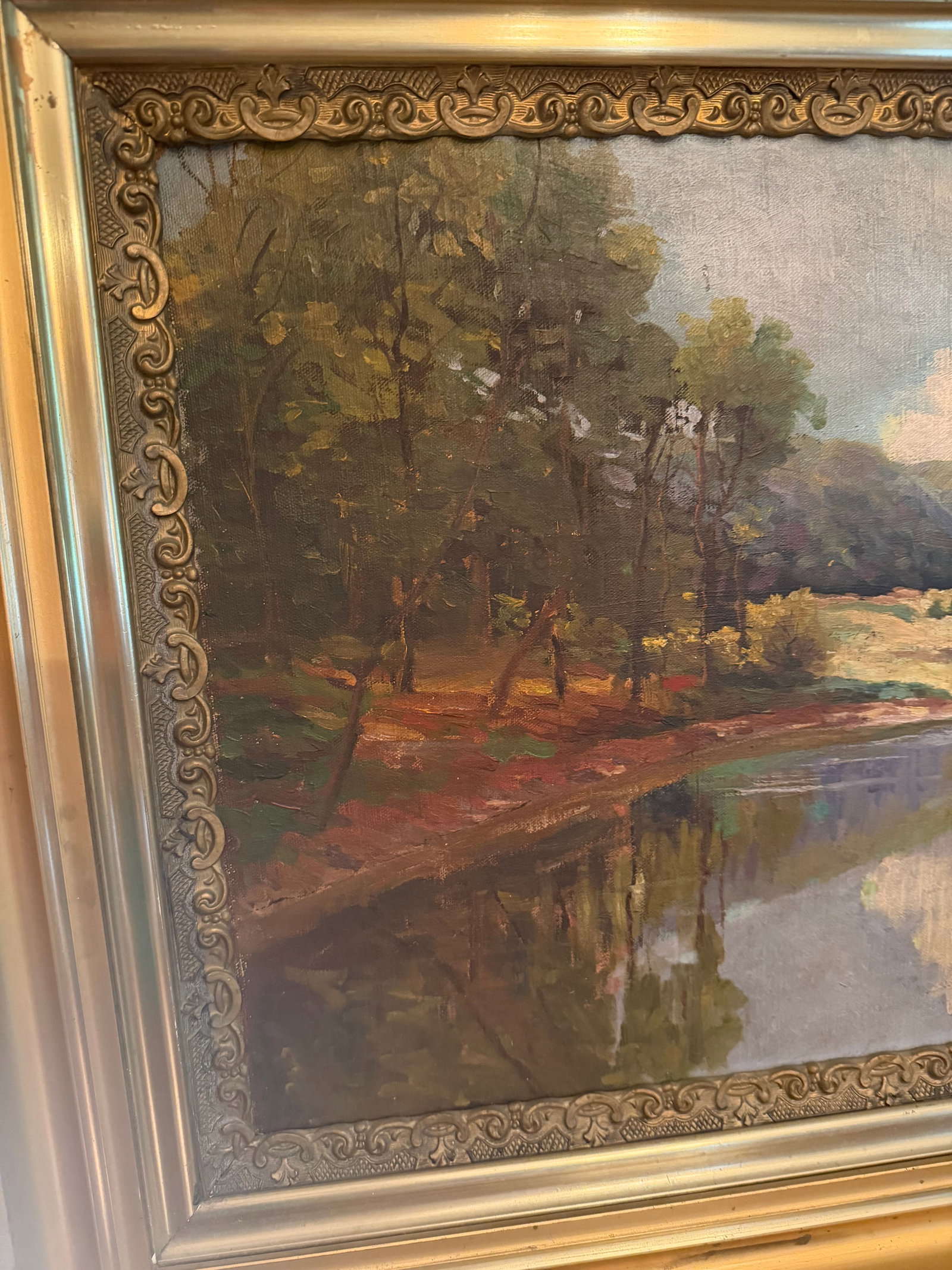 Signed 1931 g.c. Sponsler Impressionist Woodland Landscape Painting - 4