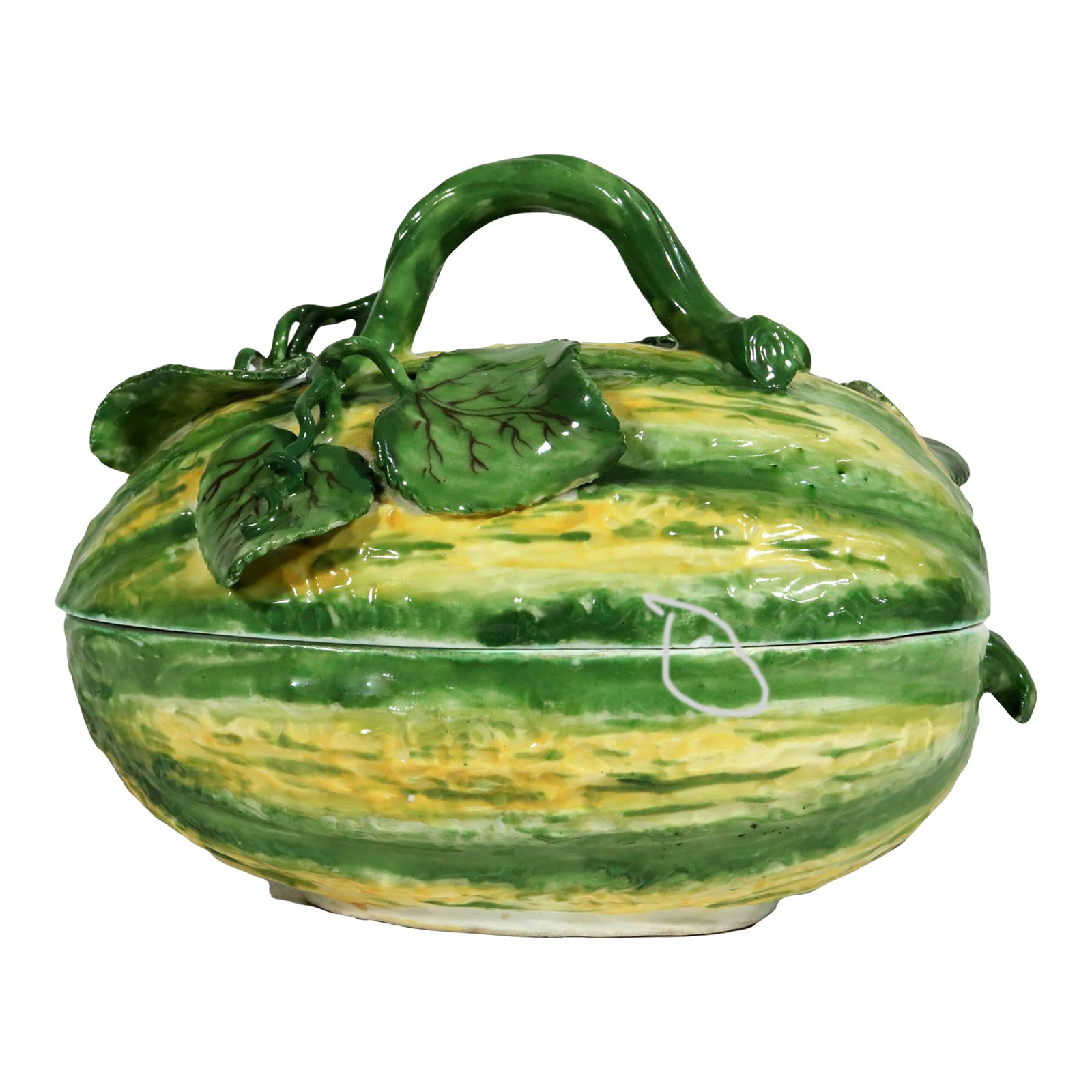 Meissen Porcelain 18th Century Tromp l'Oeil Tureen in the Form of a Melon (1 of 16)