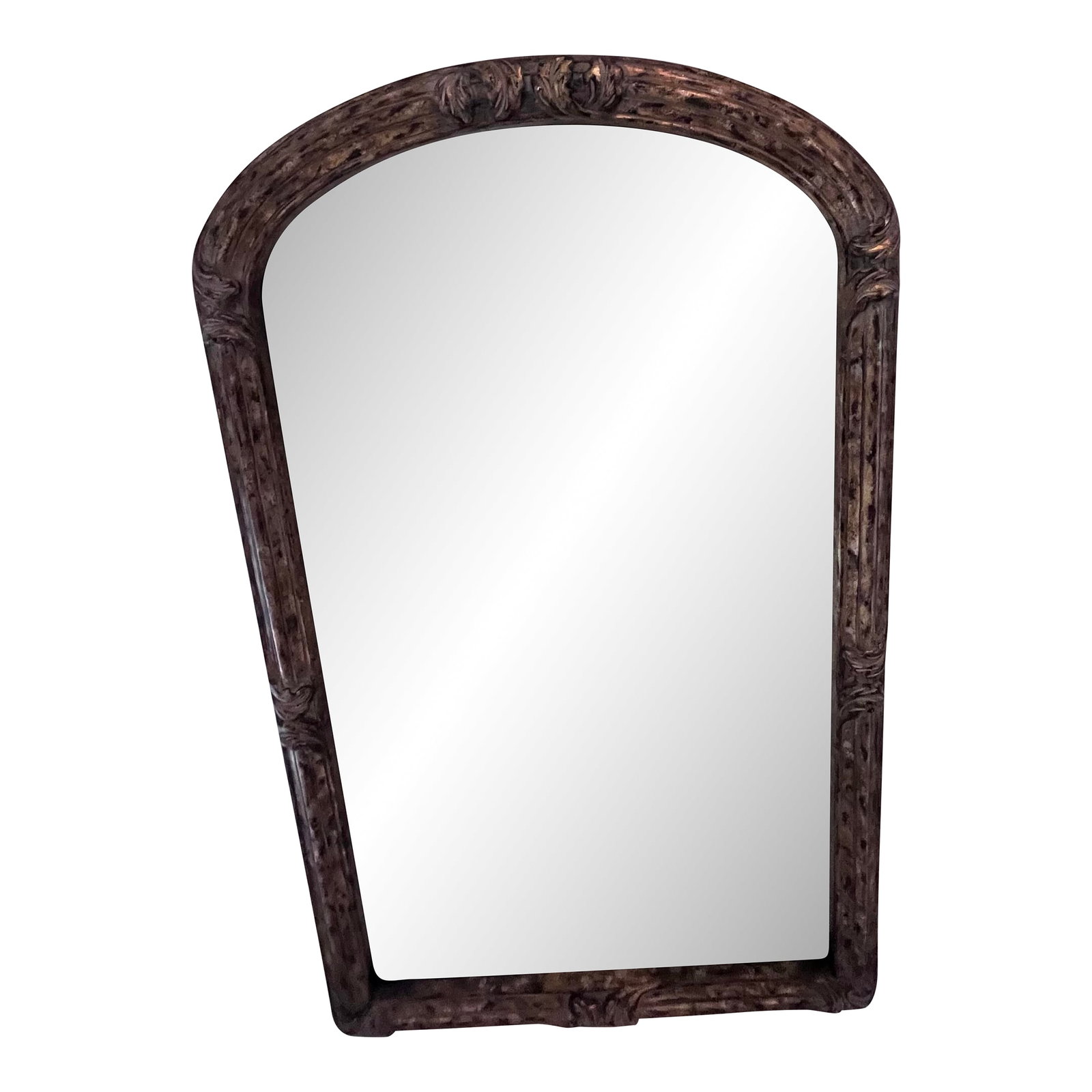 Vintage La Barge Gilt Beveled Wall Mirror 45.50" H X 27.50" W: An elegant vintage La Barge wall mirror featuring a beautifully proportioned gilt frame surrounding a high-quality beveled mirror plate. Crafted with the exceptional workmanship for which La Barge is