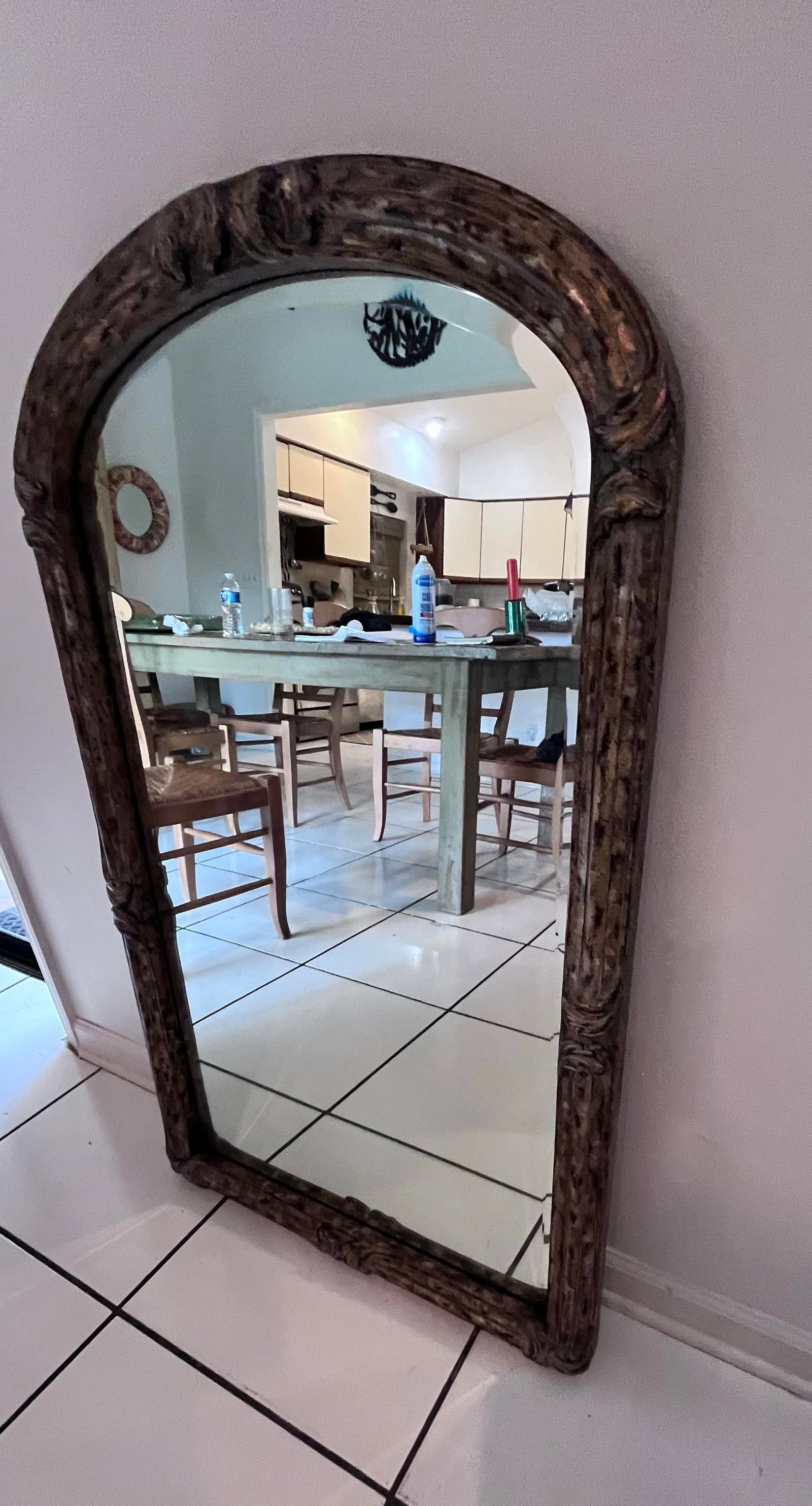 Vintage La Barge Gilt Beveled Wall Mirror 45.50" H X 27.50" W - 7