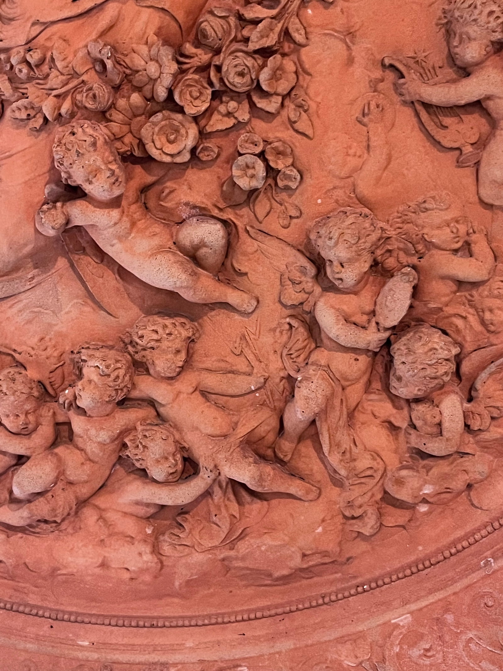 Italian Neoclassical Terracotta Relief Plaque of the Goddess Flora, Circa 1910 - 10