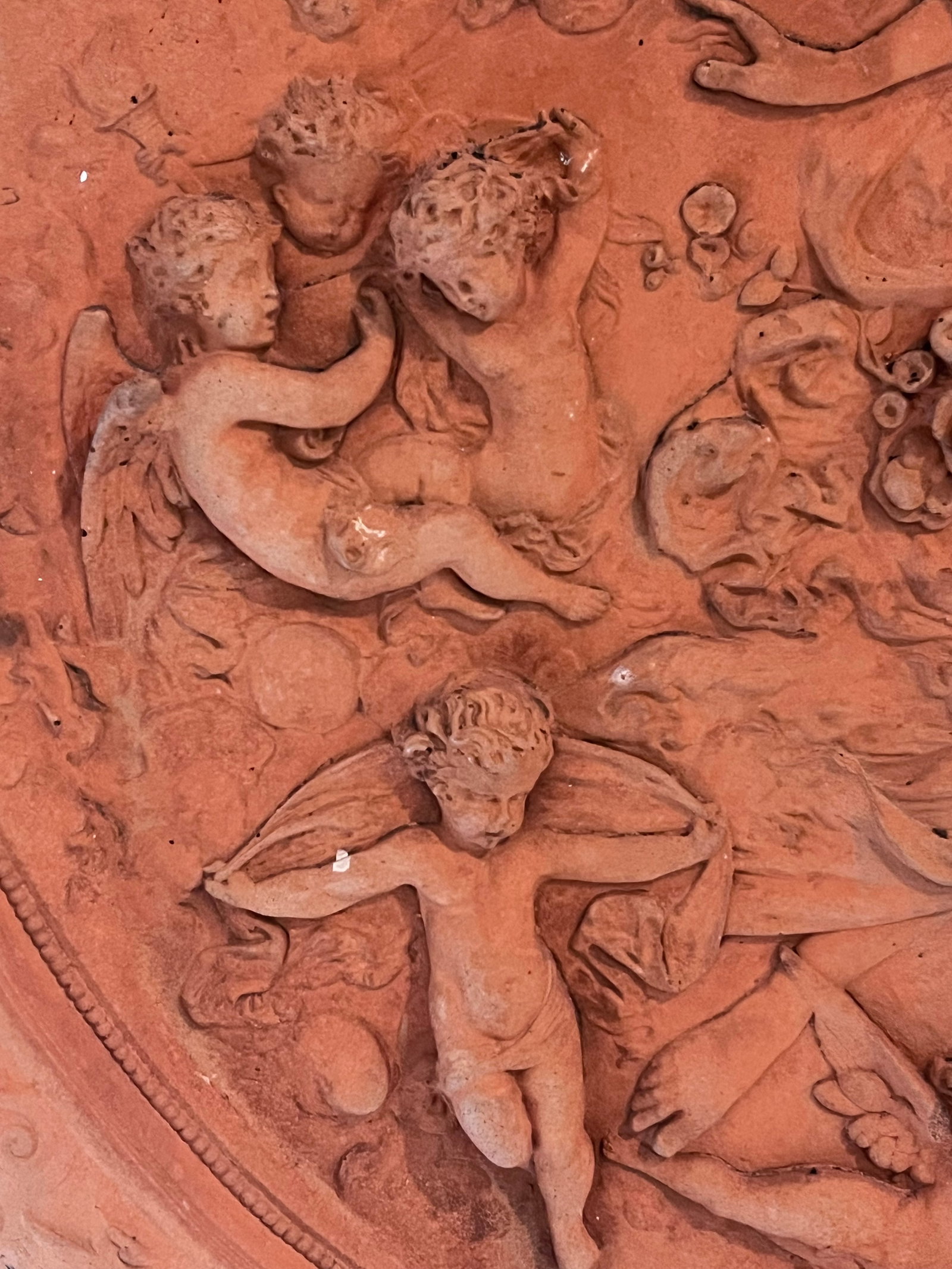 Italian Neoclassical Terracotta Relief Plaque of the Goddess Flora, Circa 1910 - 6
