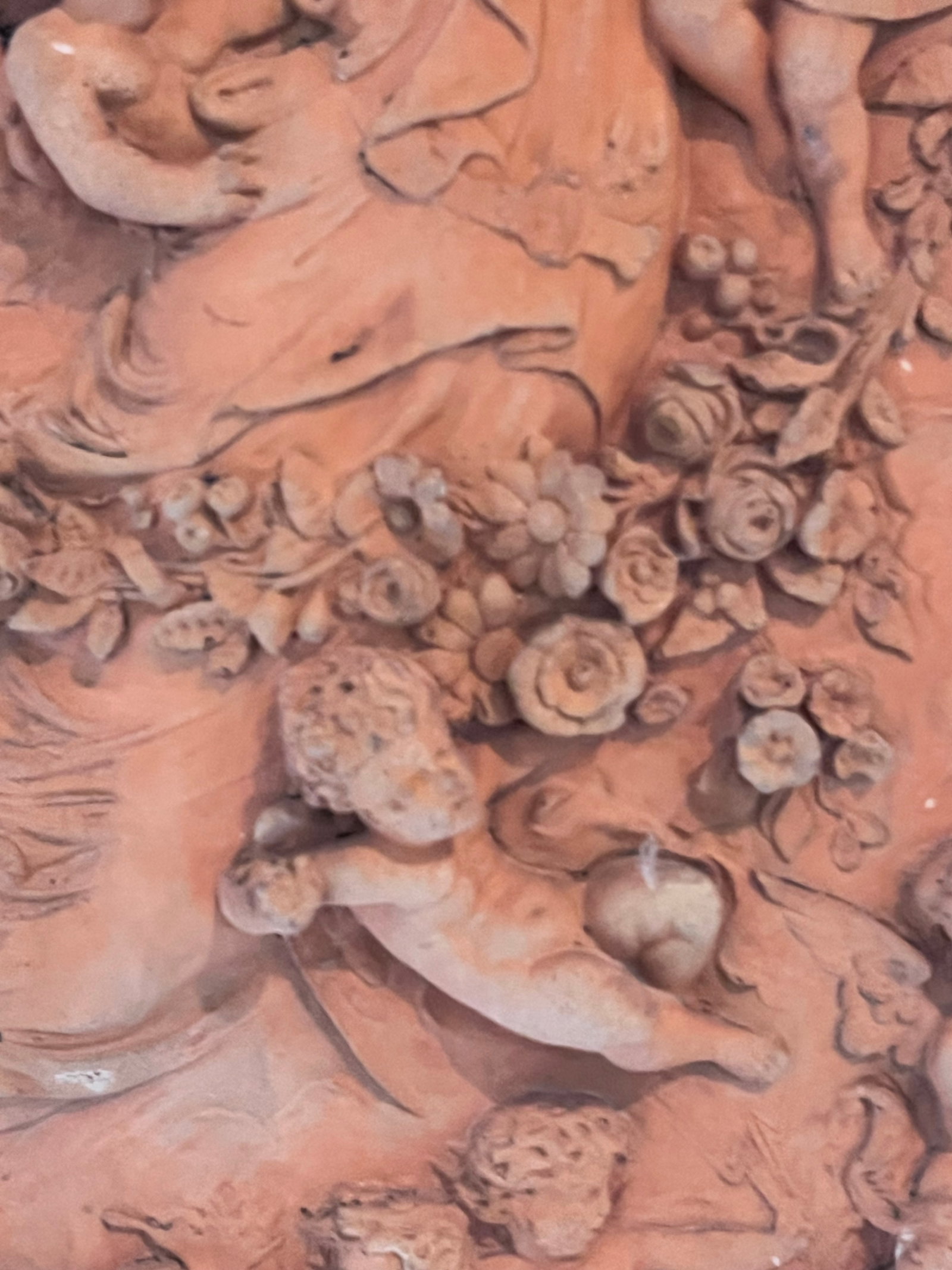 Italian Neoclassical Terracotta Relief Plaque of the Goddess Flora, Circa 1910 - 8
