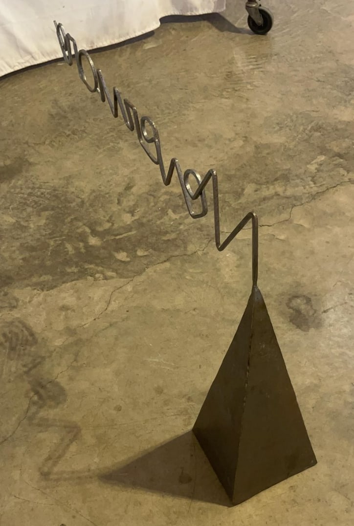"Nevermore" — Abstract Steel Sculpture, Herbert Simon Estate, 1972 - 5