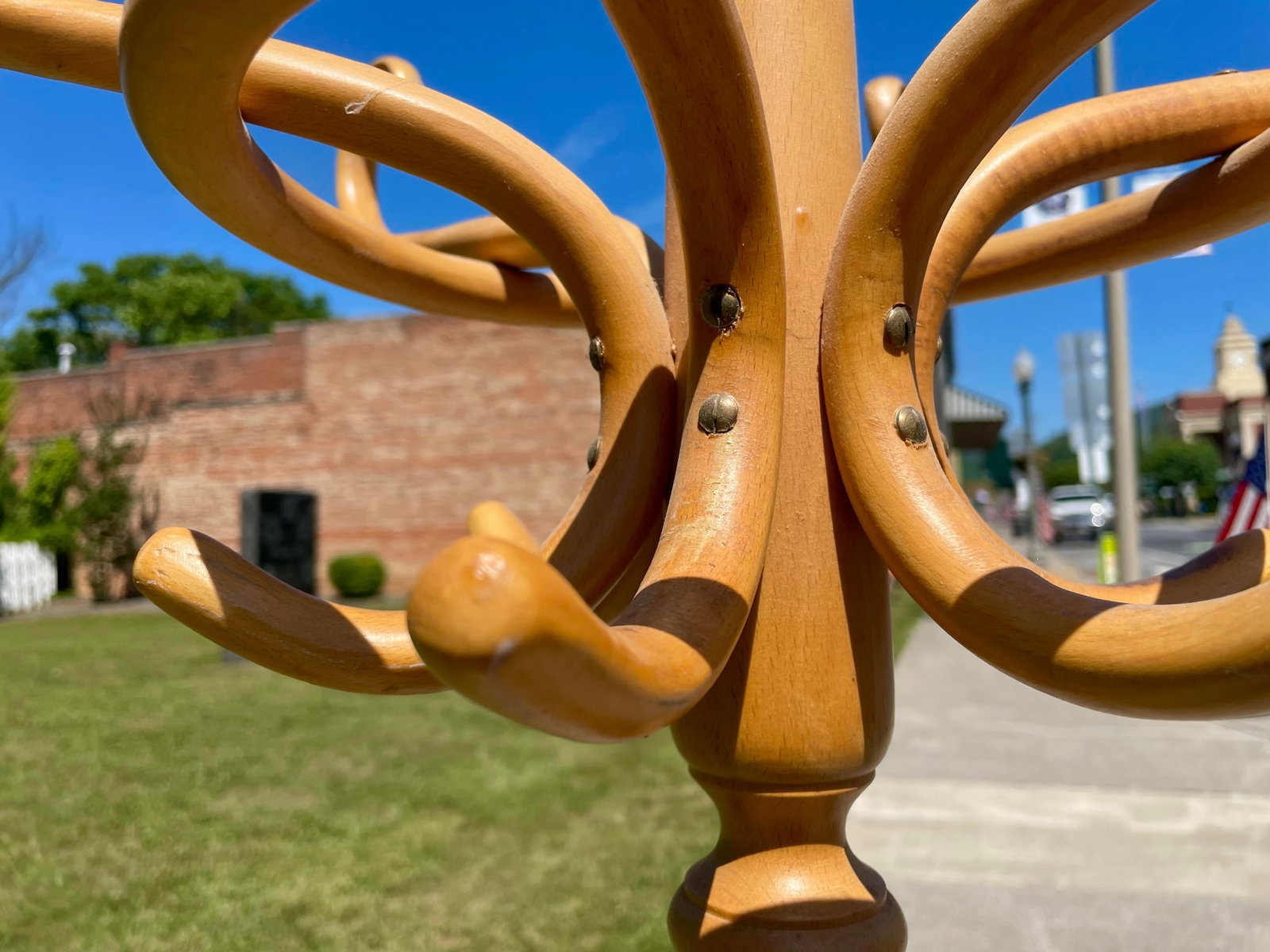 Mid 20th Century Bamboo Hat/Coat Rack Hall Tree Umbrella Holder - 7