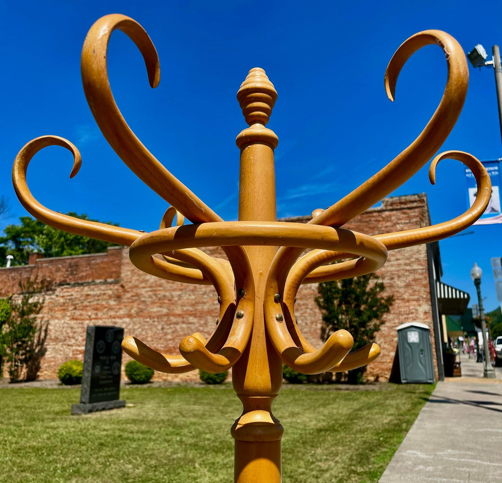 Mid 20th Century Bamboo Hat/Coat Rack Hall Tree Umbrella Holder - 8