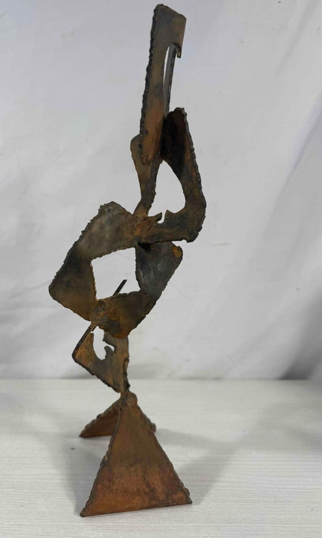 Falling Playing Cards— Abstract Steel Sculpture, Herbert Simon Estate - 3